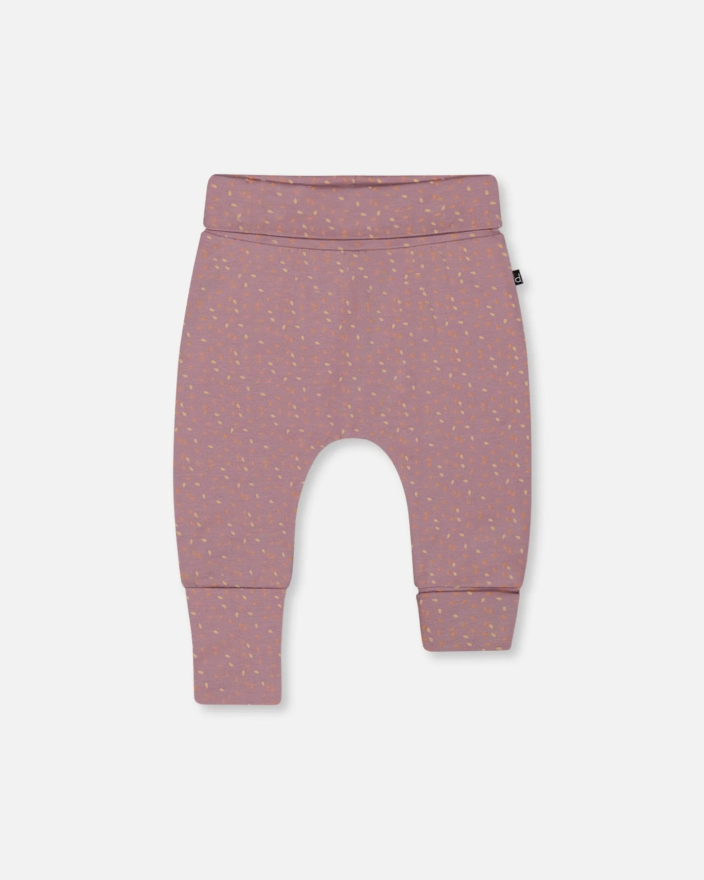 Organic Cotton Evolutive Pant Printed Pear Seeds - Deux par Deux