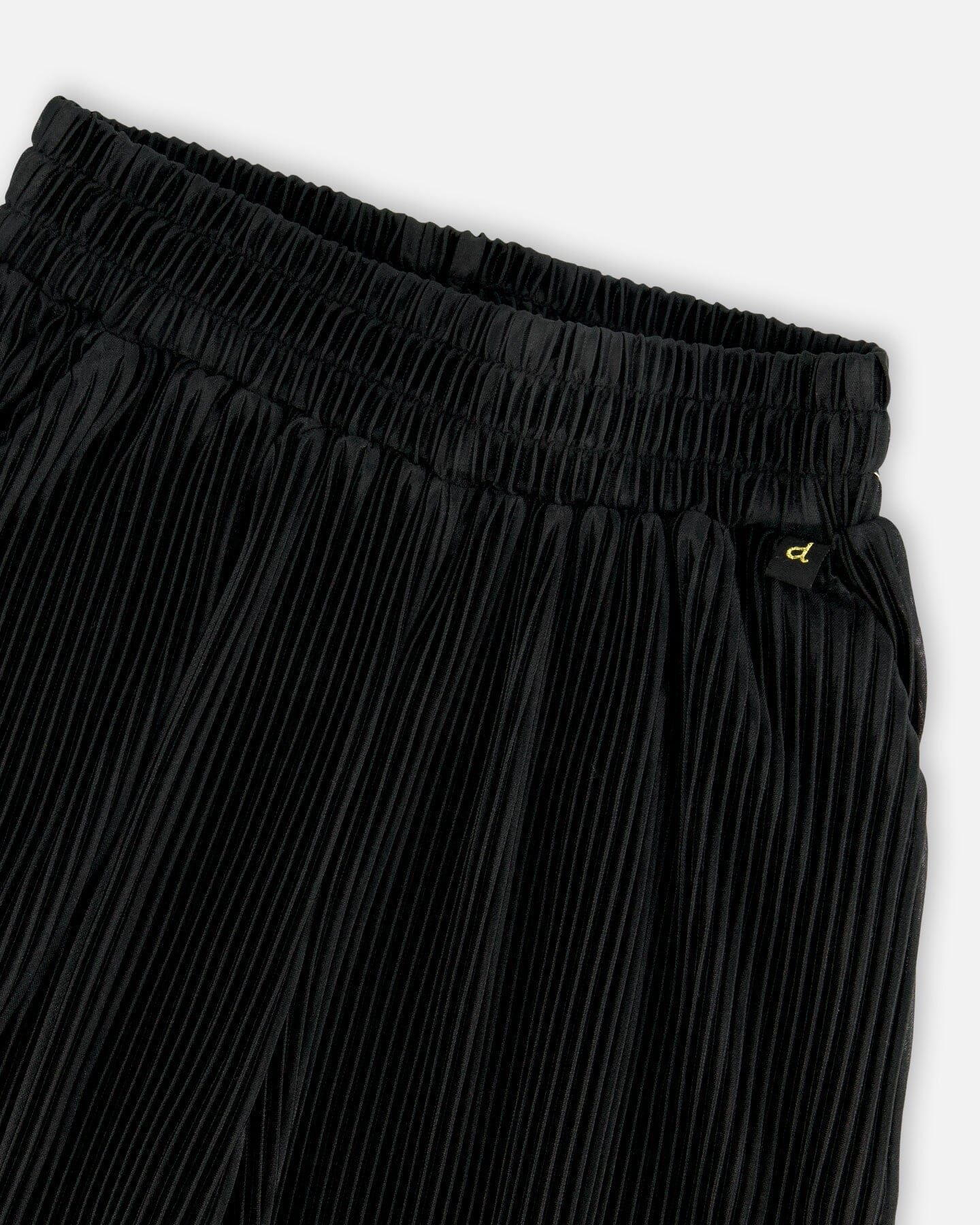Wide Leg Pleated Pants Black - Deux par Deux