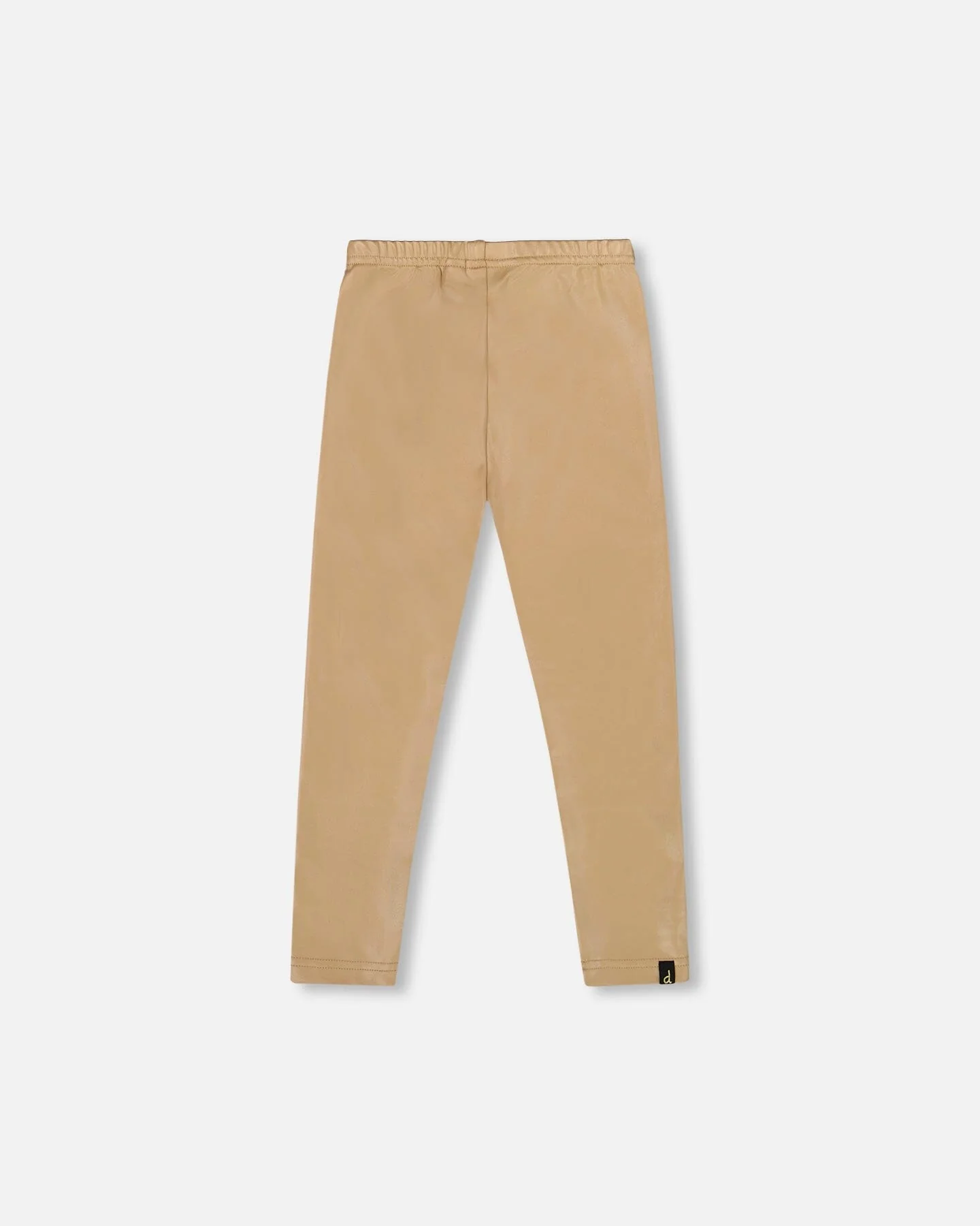 Stretch Shiny Leggings Golden Beige - Deux par Deux