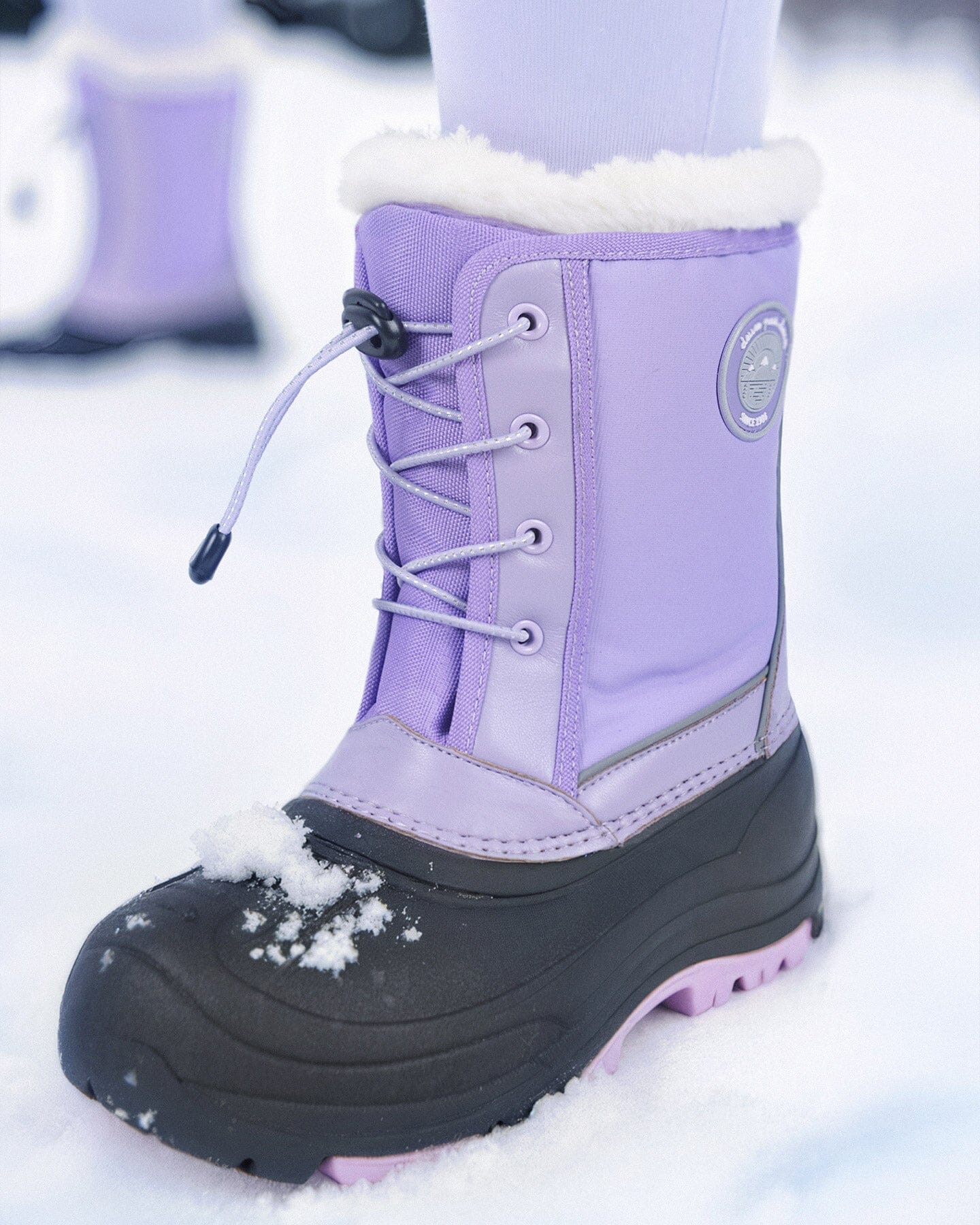 Winter Boots Lavender With Removable Liner - Deux par Deux