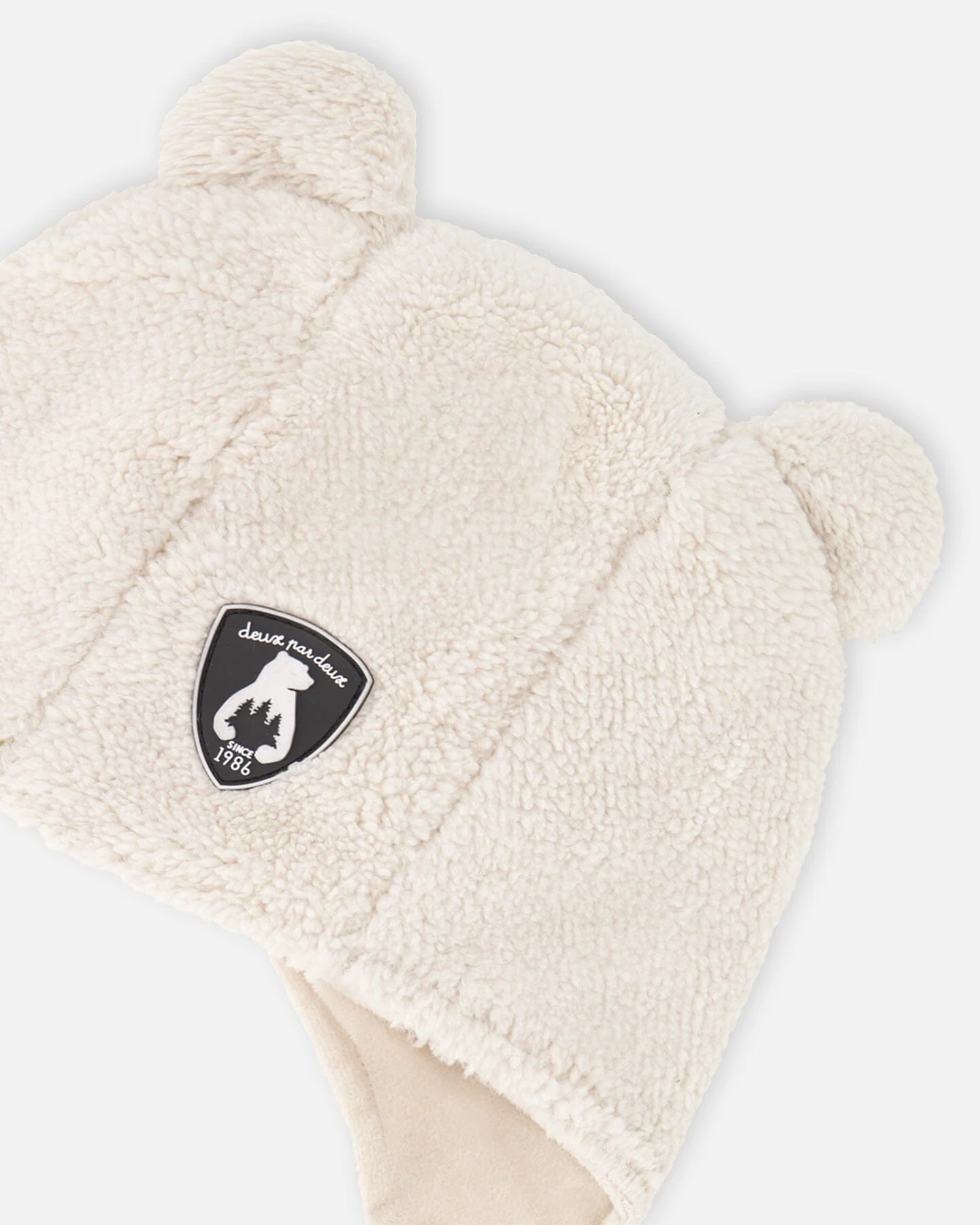 Sherpa Baby Hat Off White - Deux par Deux