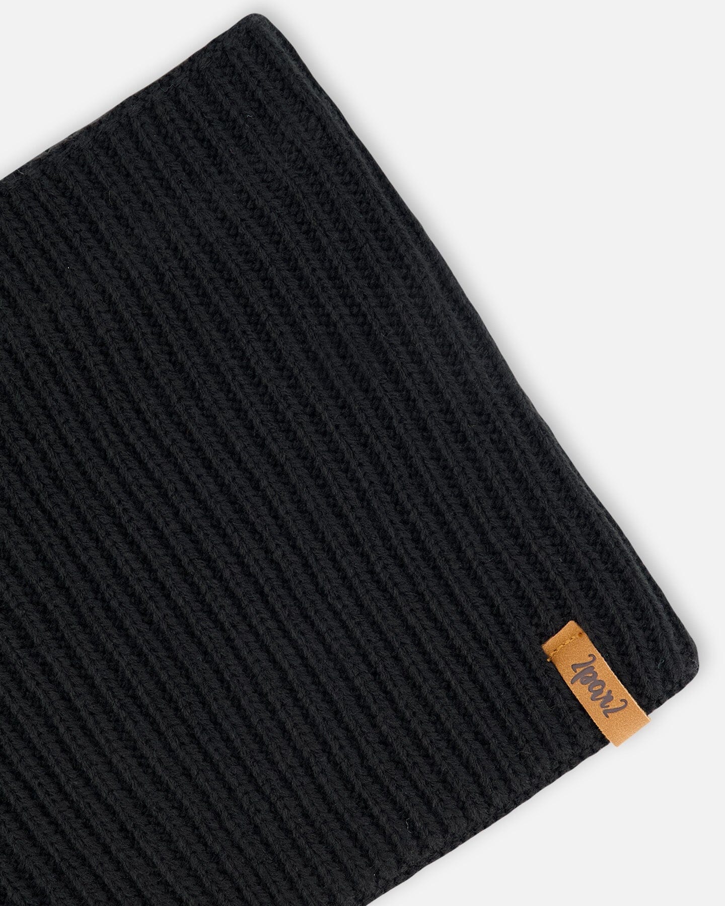 Mid-Season Knit Neck Warmer Black - Deux par Deux