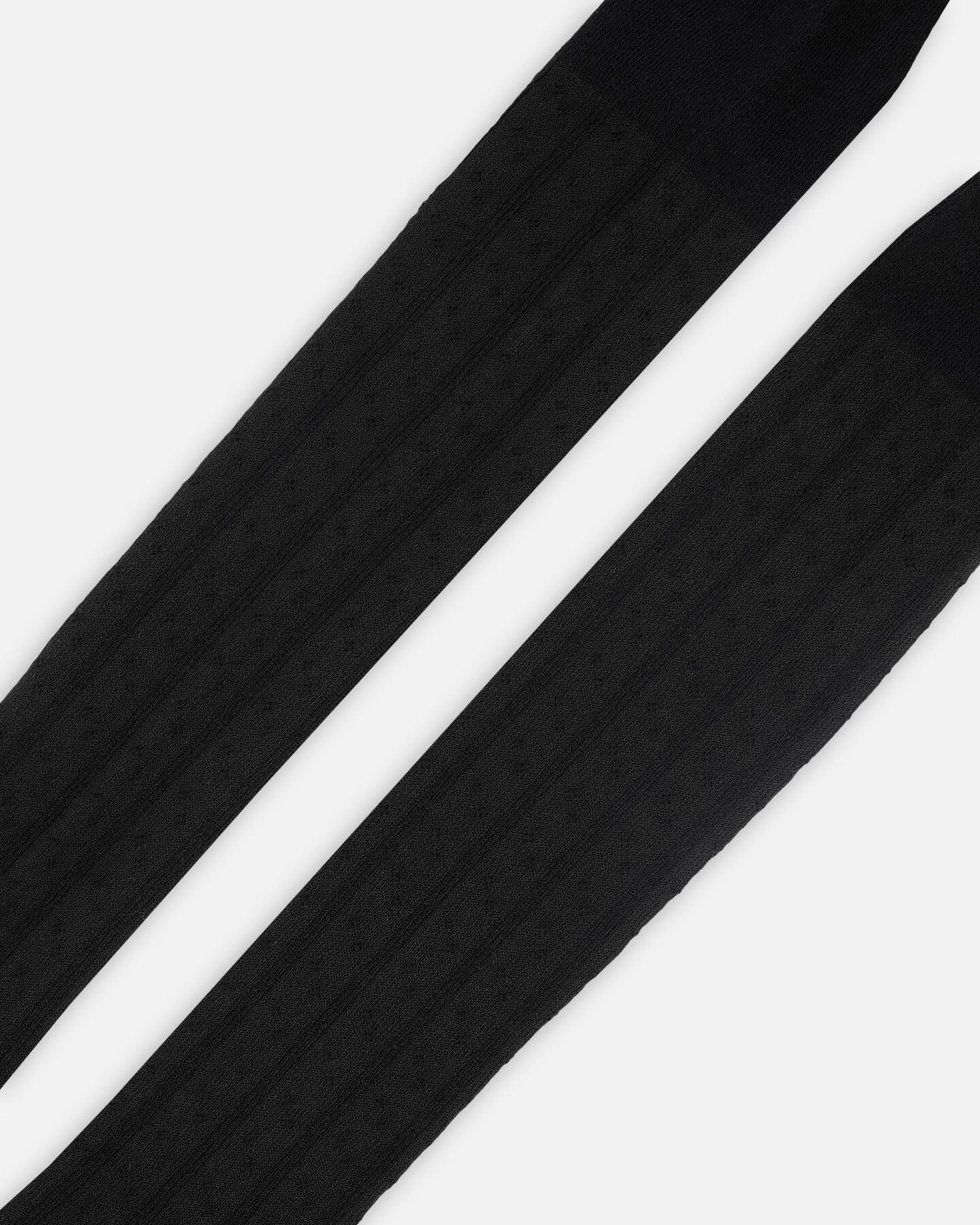 Baby Cable Tights Black - Deux par Deux