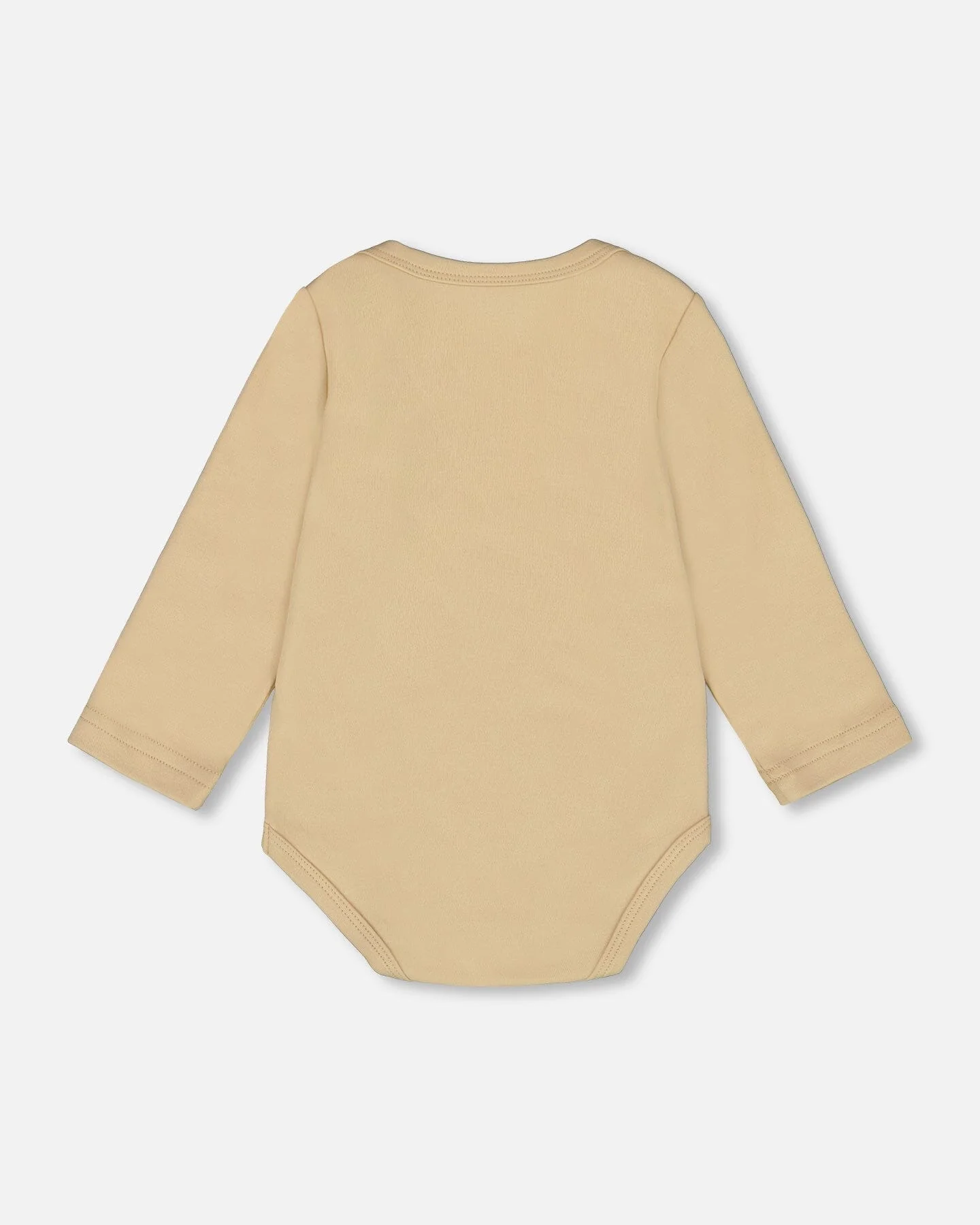 Organic Cotton Onesie Light Caramel - Deux par Deux
