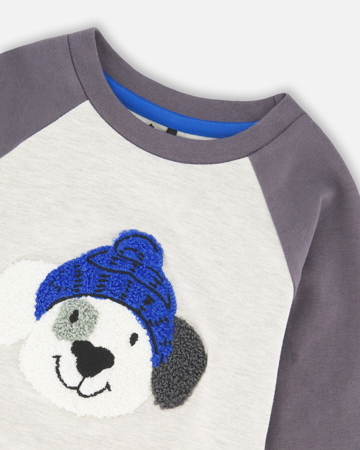 Raglan Sleeve Organic Cotton Jersey Tee Light Heather Gray - Deux par Deux