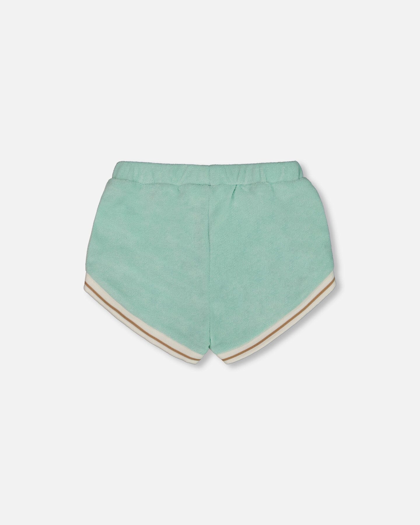 Terry Cloth Short Turquoise And Beige - Deux par Deux