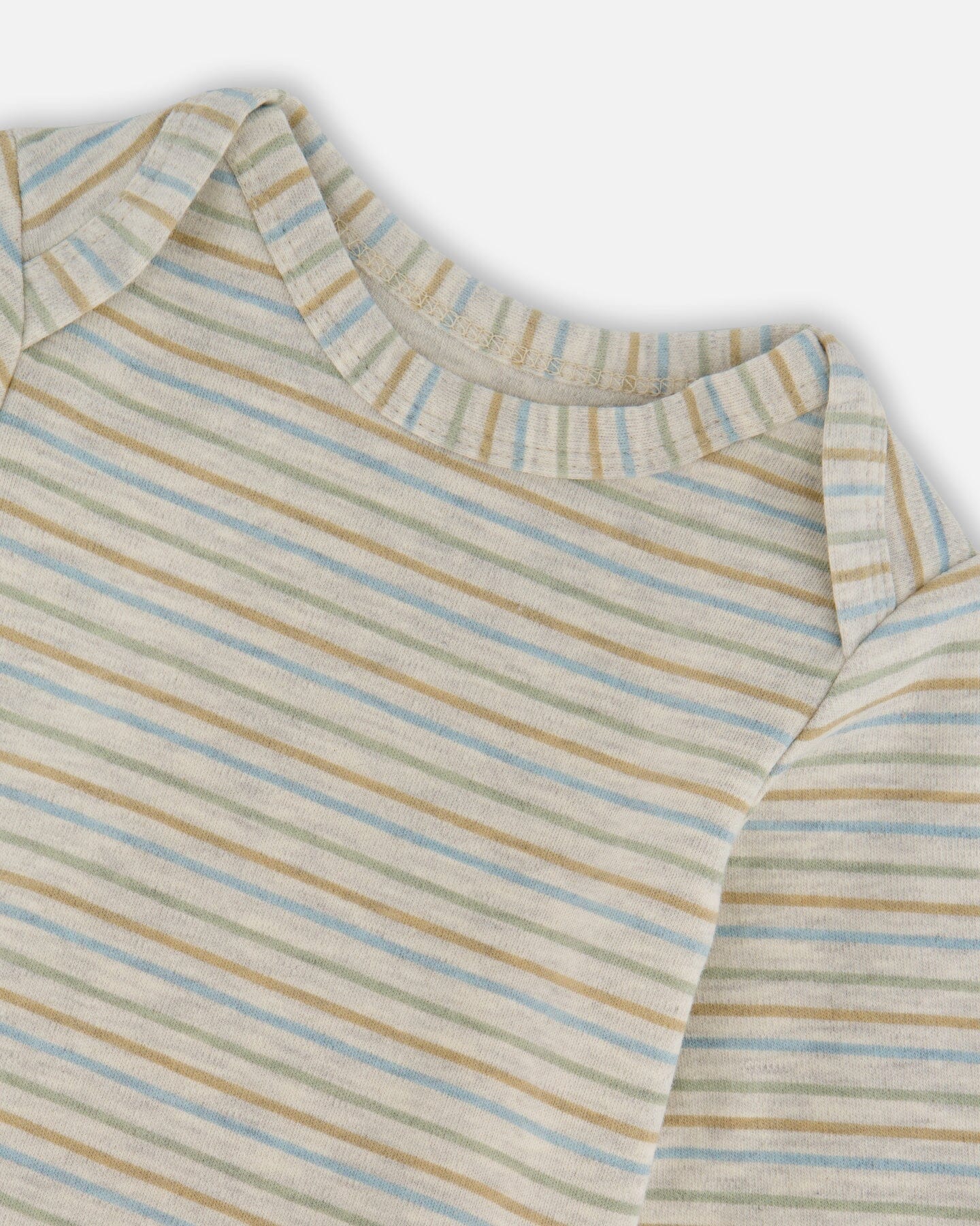 Organic Cotton Onesie With Overalls Set Beige Printed Dogs - Deux par Deux