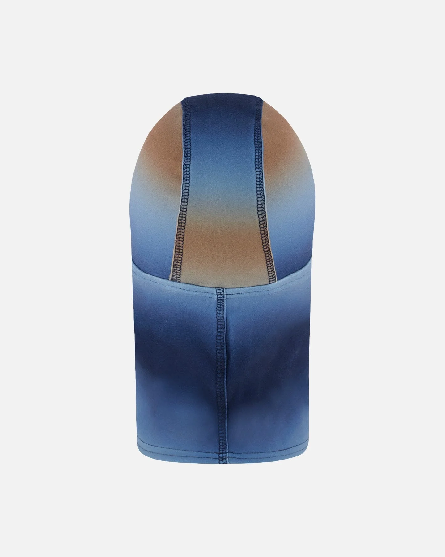 Brushed Jersey Balaclava Blue And Beige Gradient - Deux par Deux