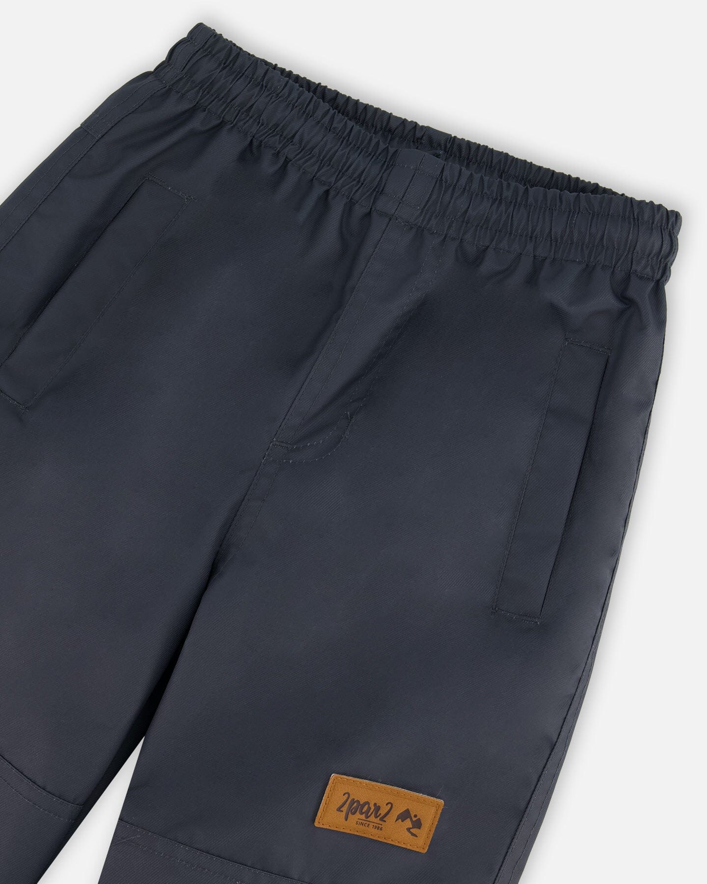 Two-Piece Mid-Season Outerwear Set Blue And Gray - Deux par Deux