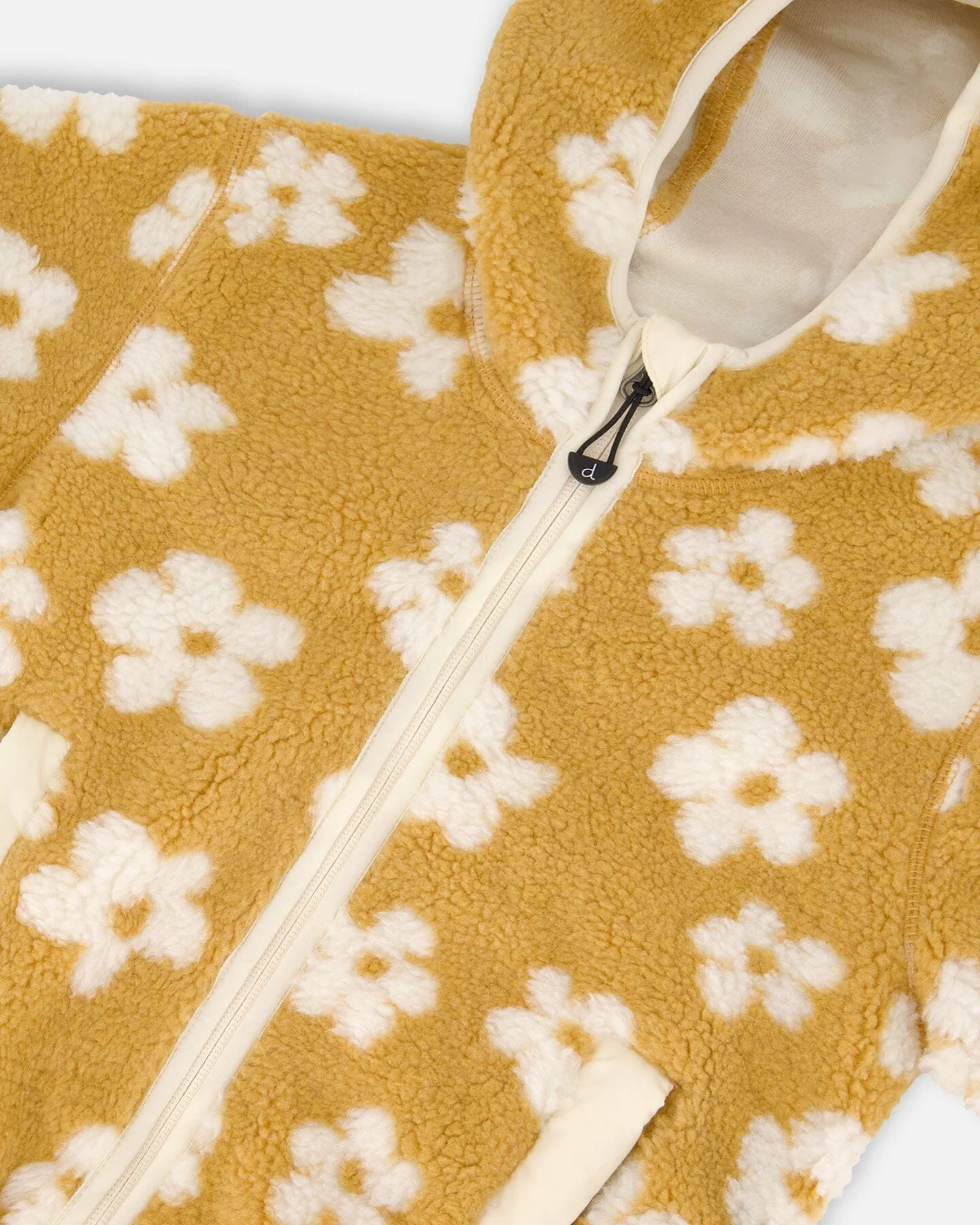 Mid-Season Sherpa Jacket Light Beige - Deux par Deux