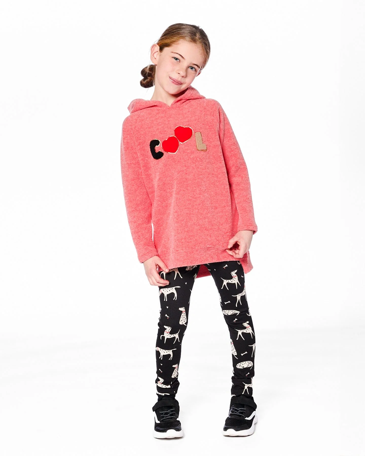 Ultra Soft Hooded Tunic Coral - Deux par Deux