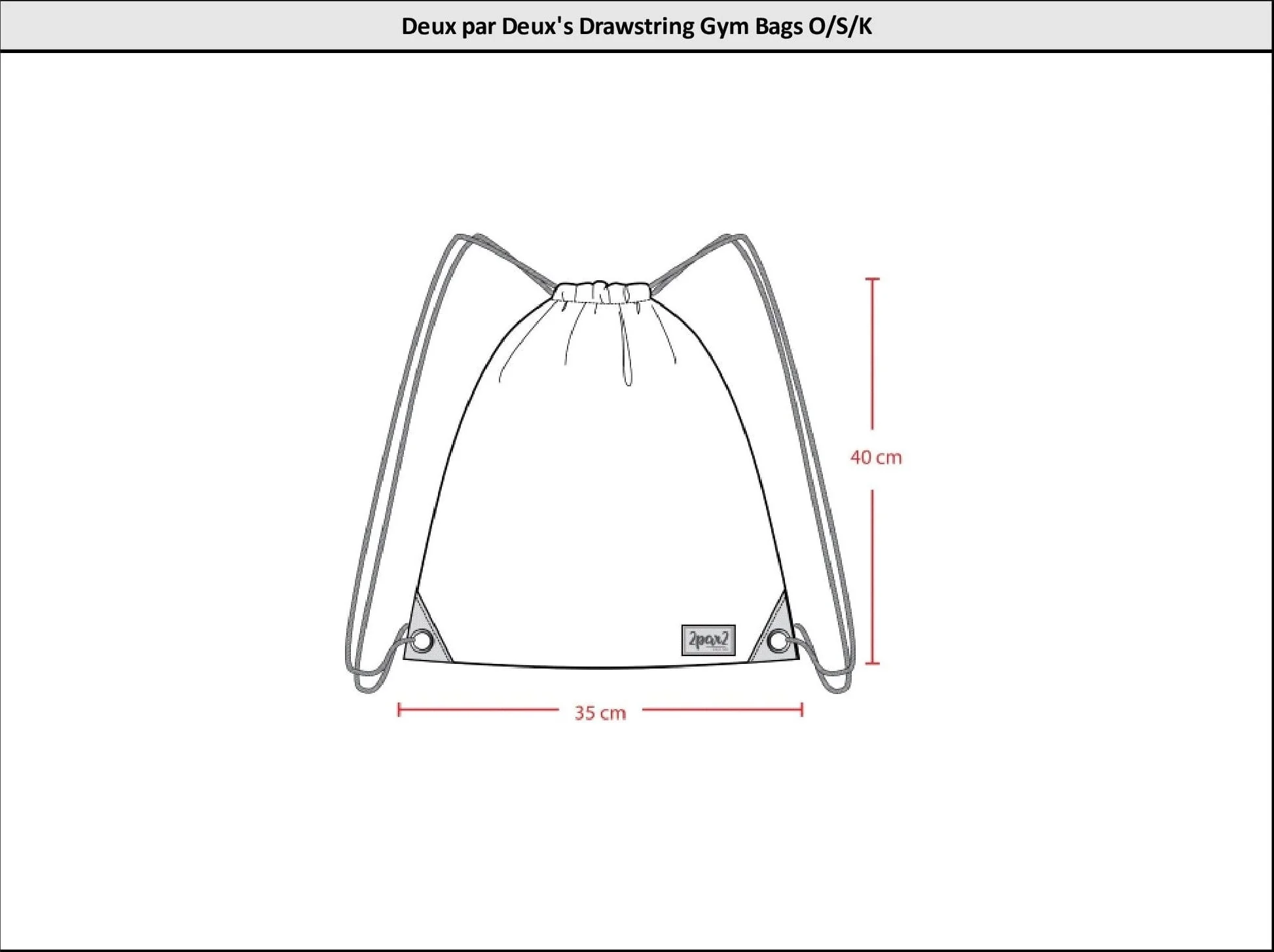Drawstring Bag Aurora Borealis - Deux par Deux