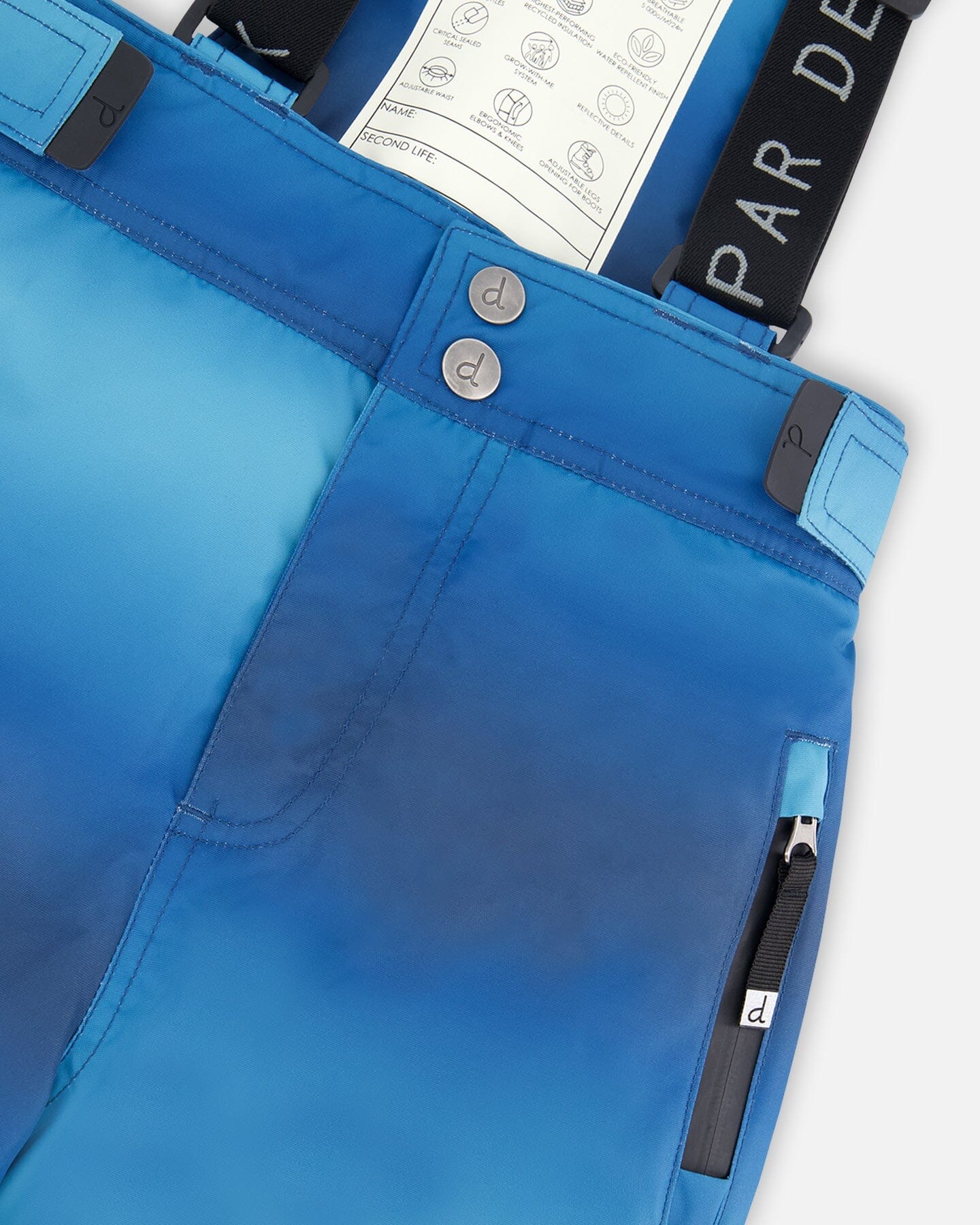 Two-Piece Teknik Snowsuit Teal Gradient - Deux par Deux