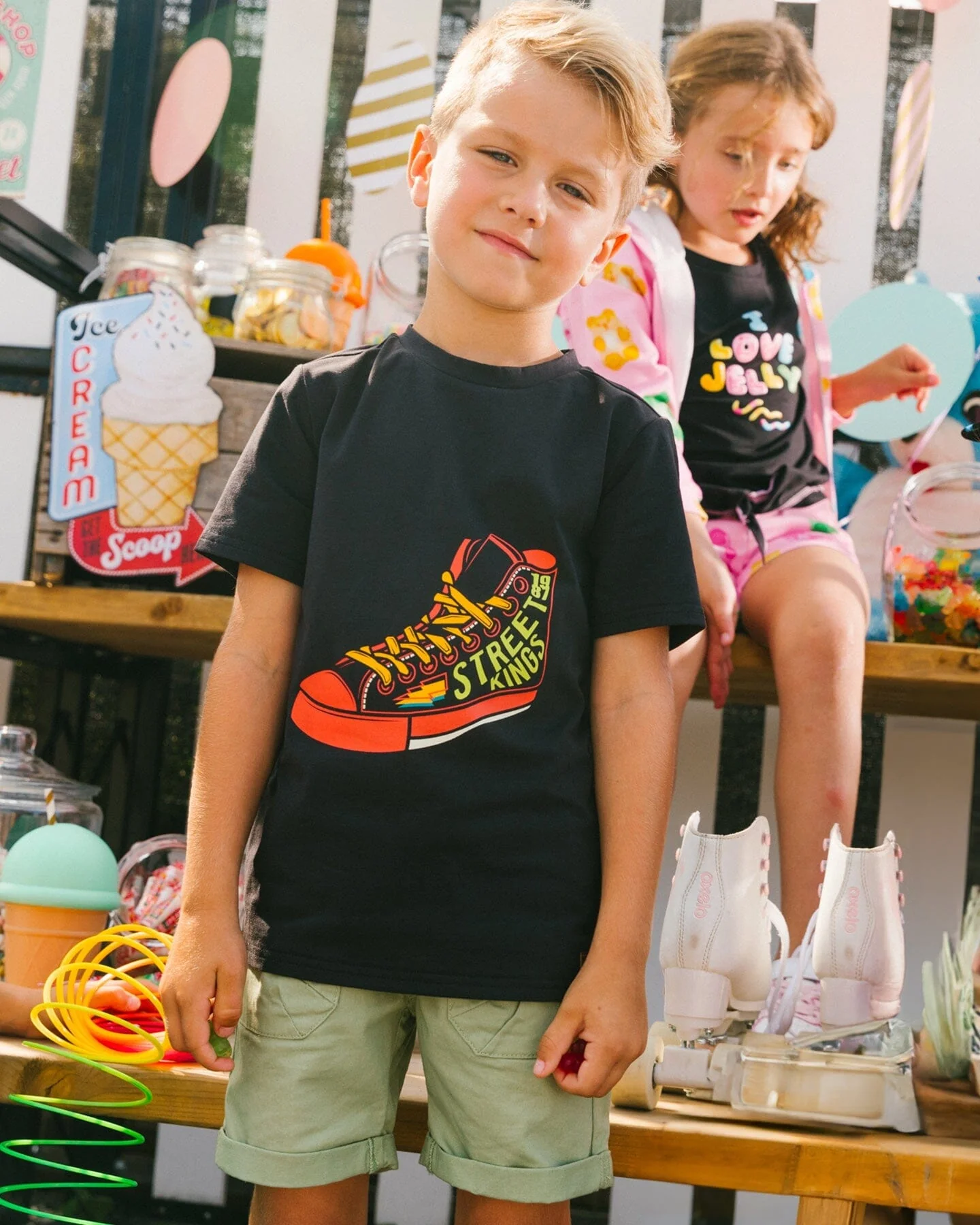 Stretch Twill Short Green - Deux par Deux