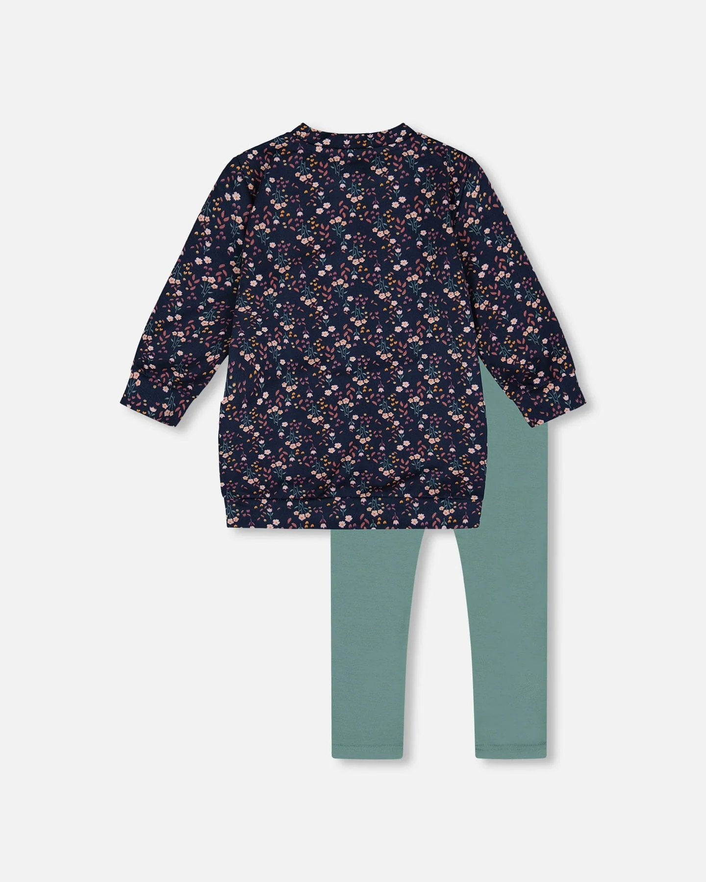 Tunic And Leggings Set Navy Floral - Deux par Deux