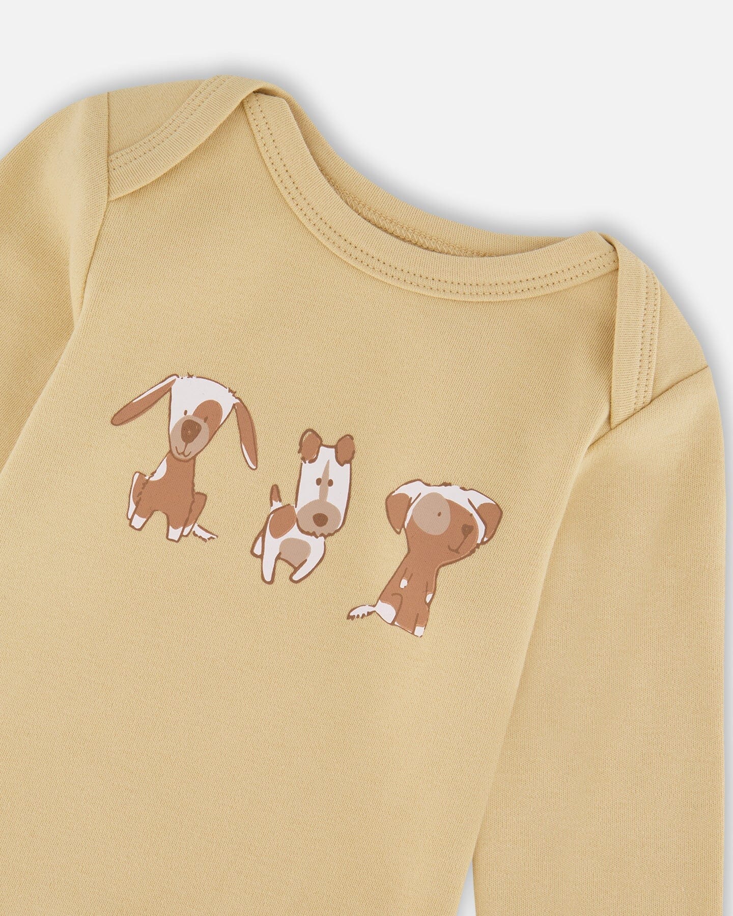 Organic Cotton Onesie Light Caramel - Deux par Deux