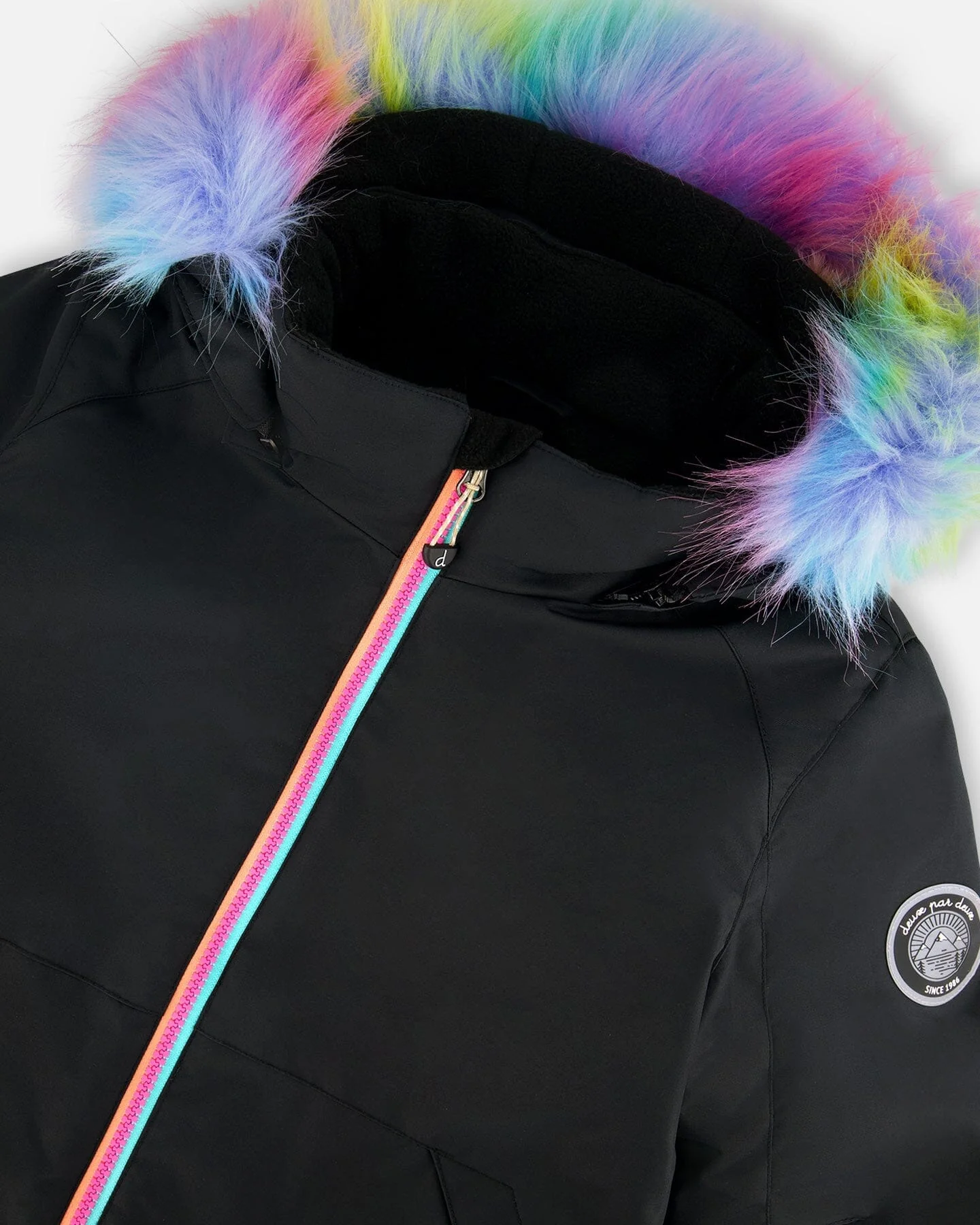 Two-Piece Play Snowsuit Rainbow Leopard - Deux par Deux