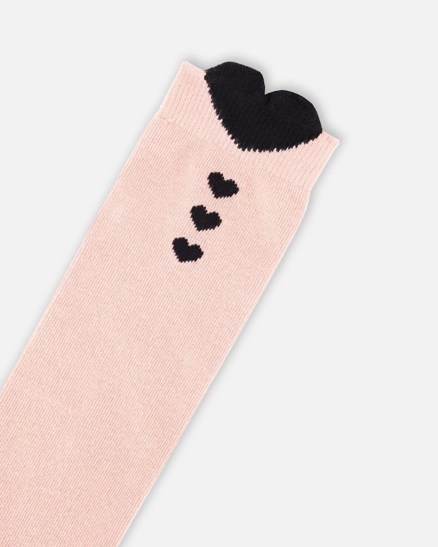 3-Pack Knit Socks Black And Pink - Deux par Deux