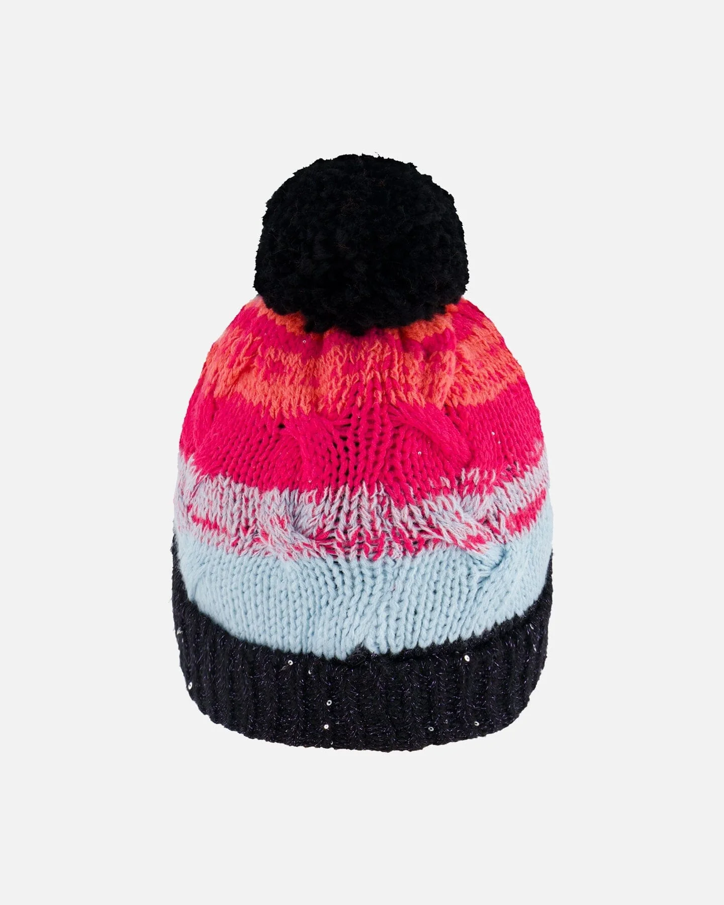 Knit Hat Gradient Blue, Coral And Fuschia - Deux par Deux