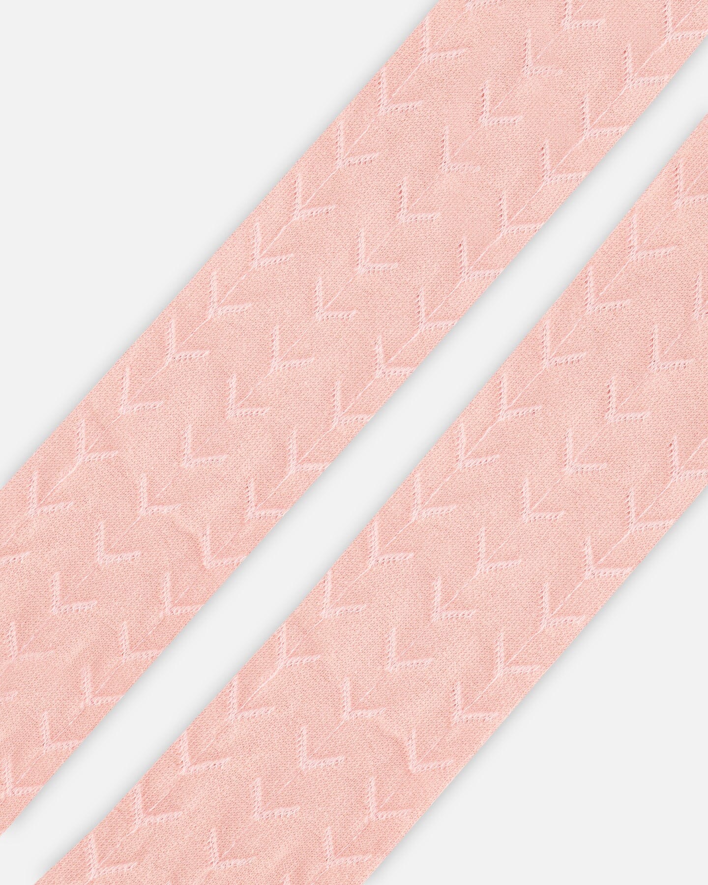 Tonal Jacquard Tights Light Pink - Deux par Deux