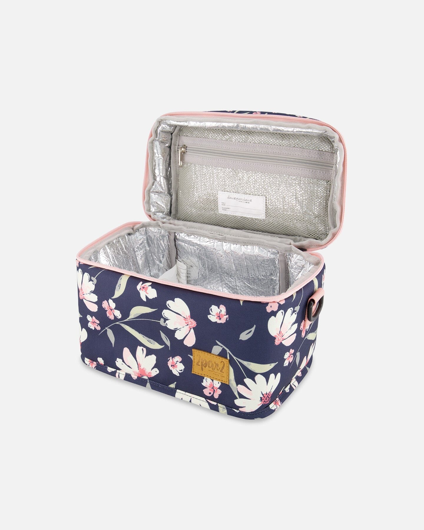 Lunch Box Navy Flower Print - Deux par Deux
