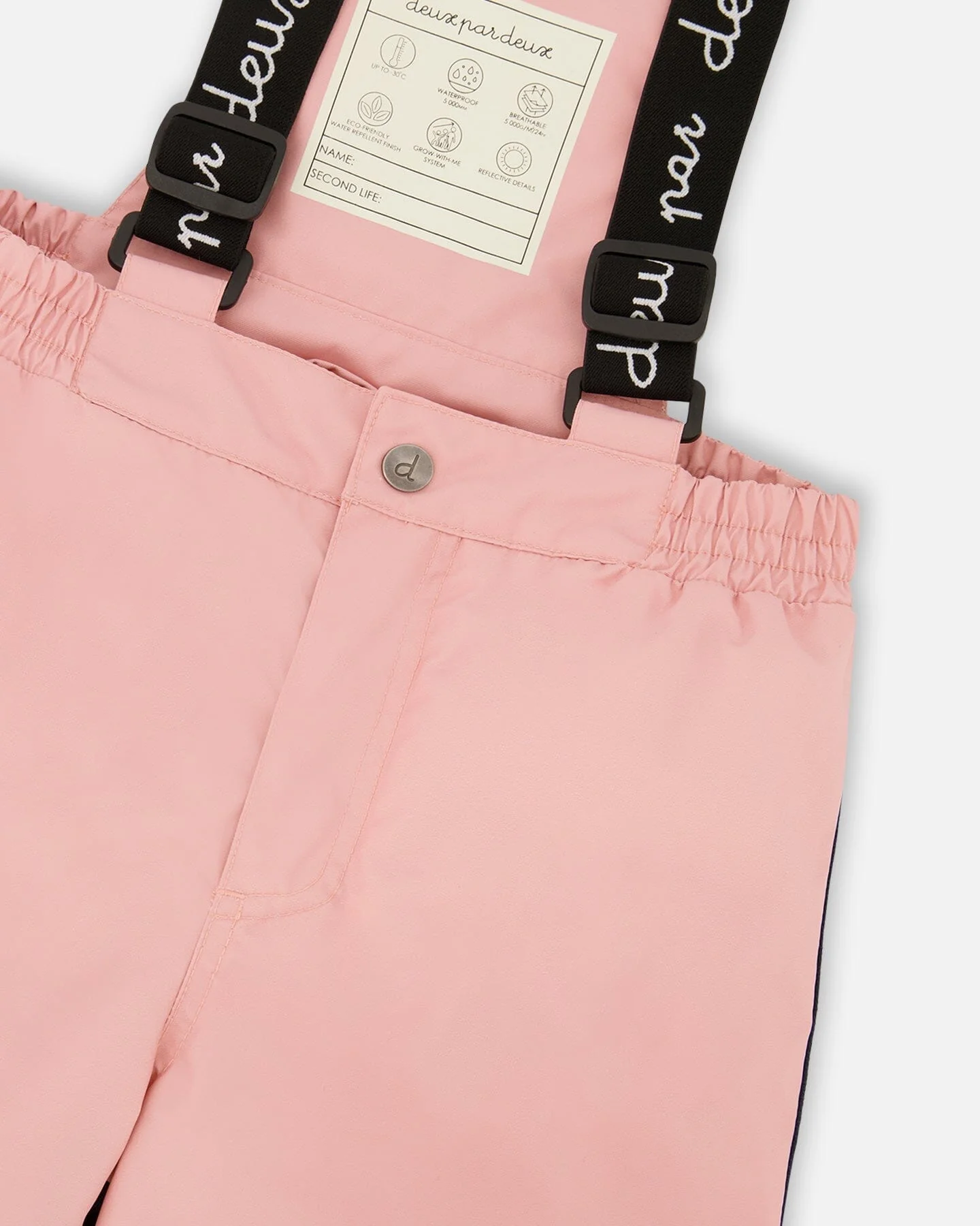 Two-Piece Discover Snowsuit With Printed Jacket Dusty Pink - Deux par Deux