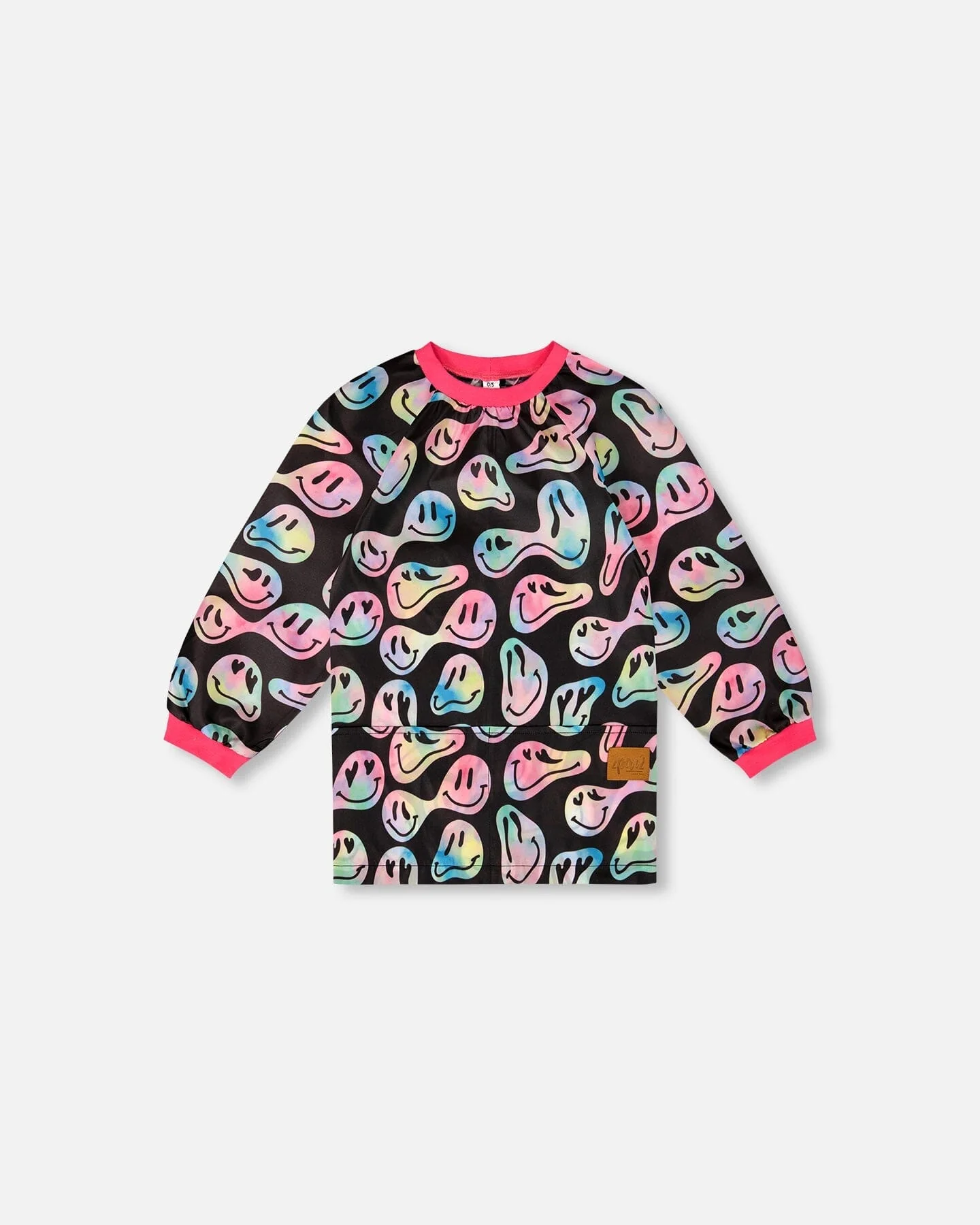 School Apron Smiley Face Girl - Deux par Deux