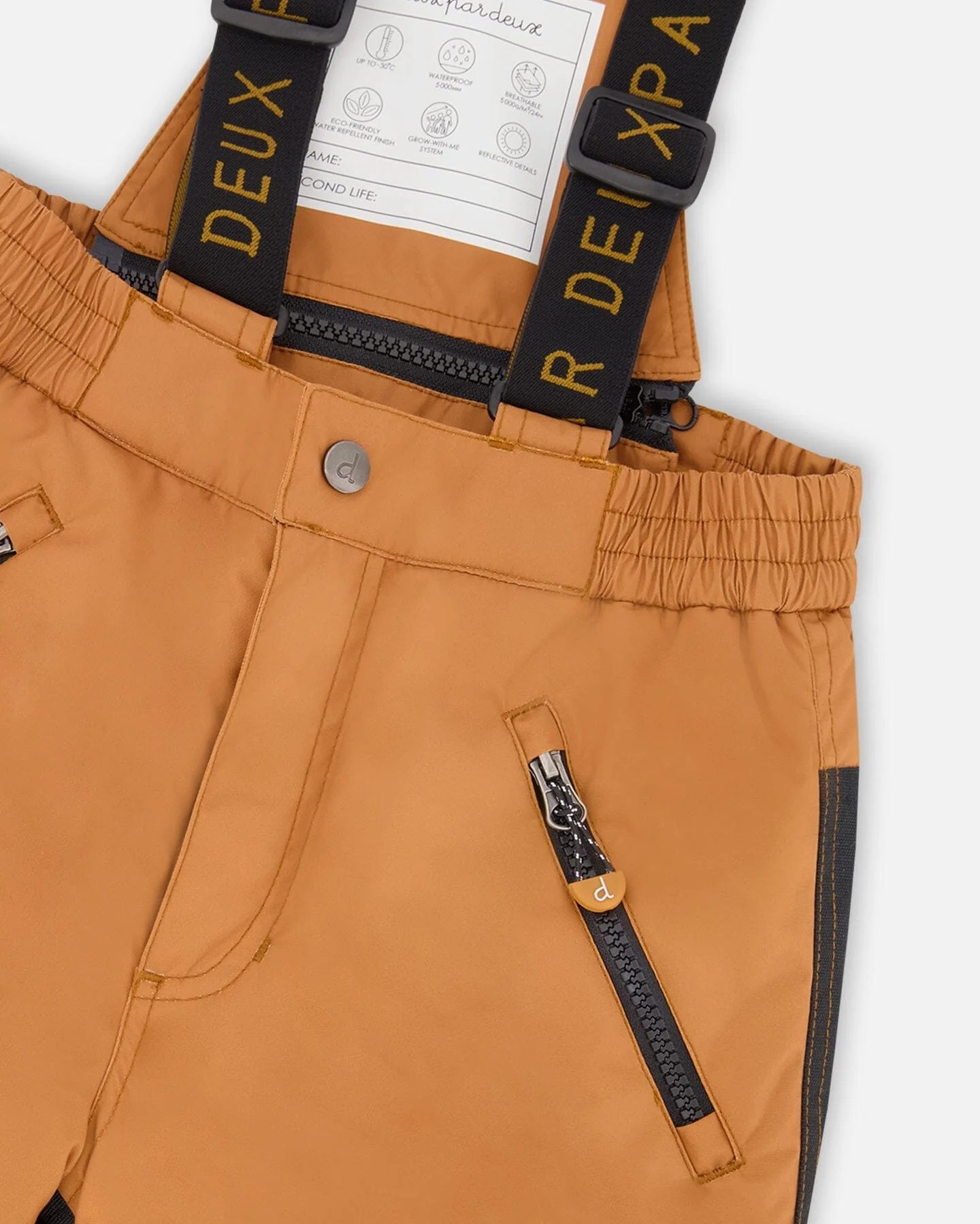 Two-Piece Play Snowsuit With Printed Dinosaurs Jacket Brown - Deux par Deux