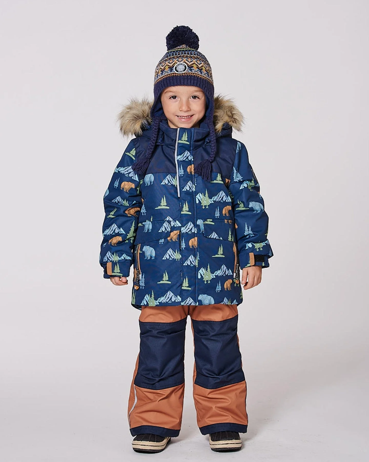 Two-Piece Discover Snowsuit Brown Sugar - Deux par Deux
