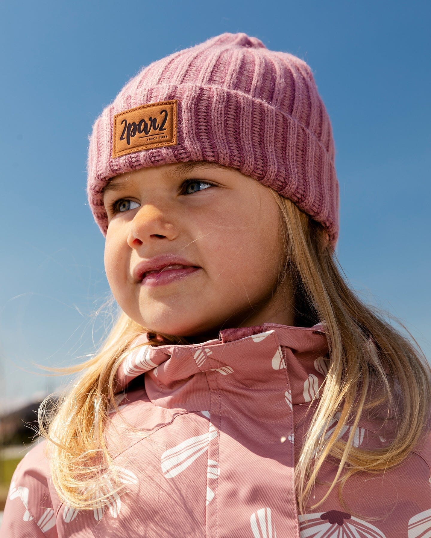 Solid Knit Hat Ancient Rose - Deux par Deux