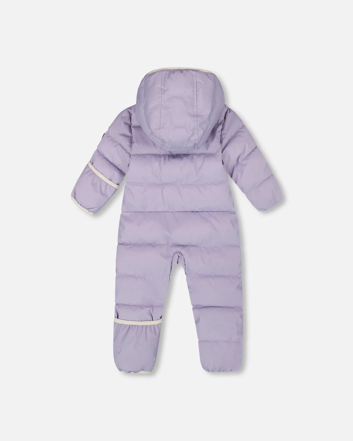 One-Piece Baby Cloud Compressible Snowsuit Designed For Car Seat Purple Gray - Deux par Deux