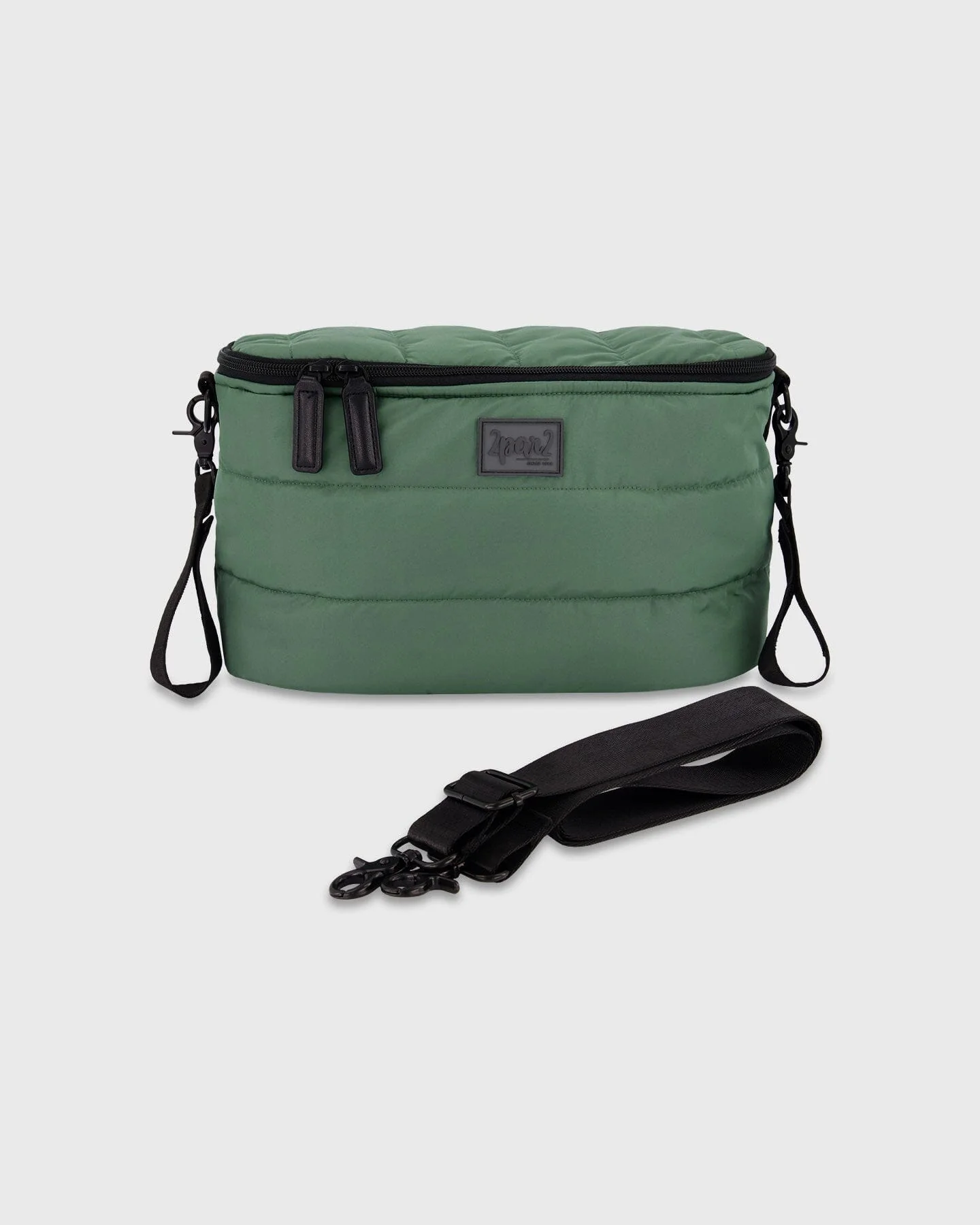 Mini Diaper Bag Dark Gray Green - Deux par Deux