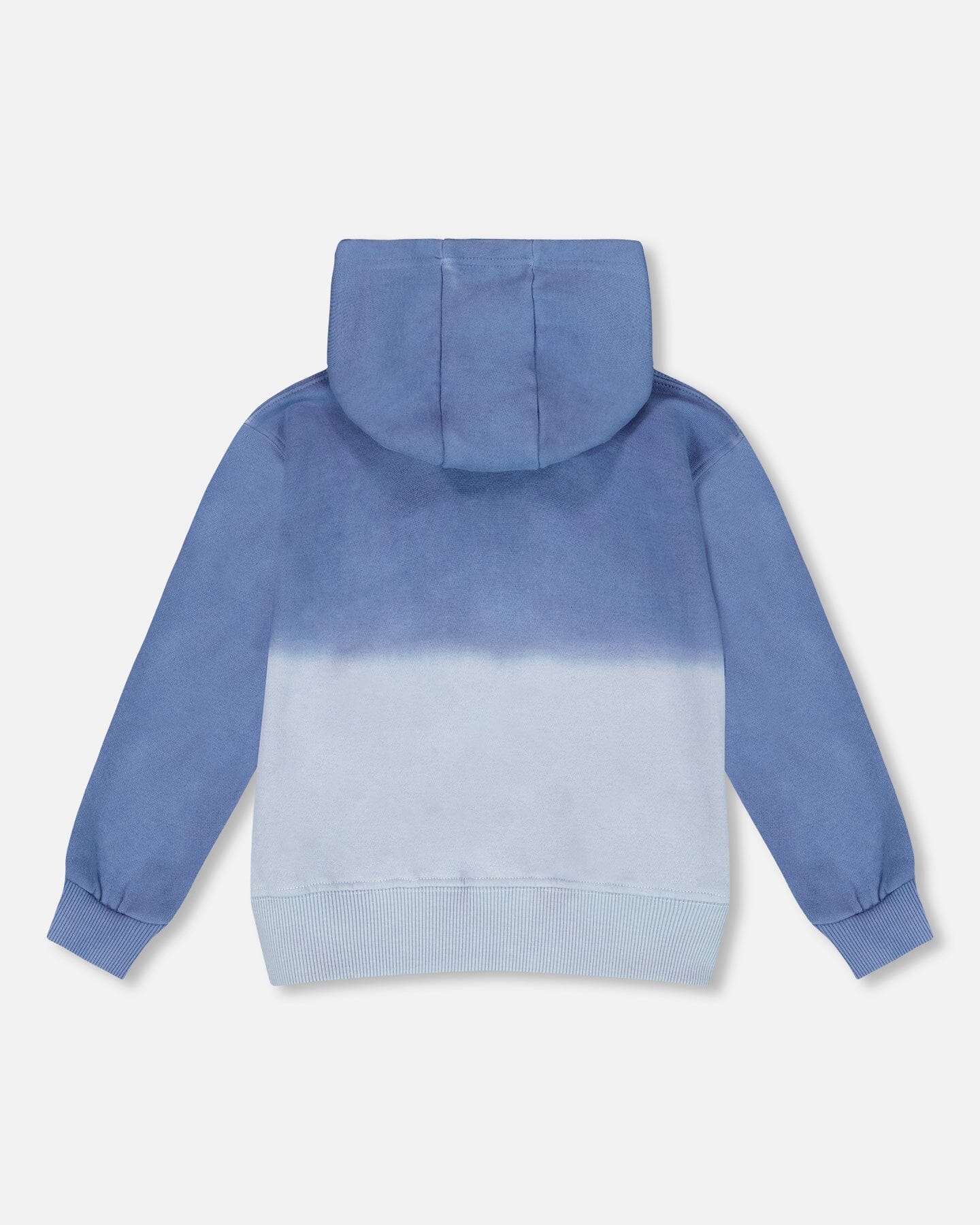 Full Zip Hooded Fleece Jacket Blue - Deux par Deux