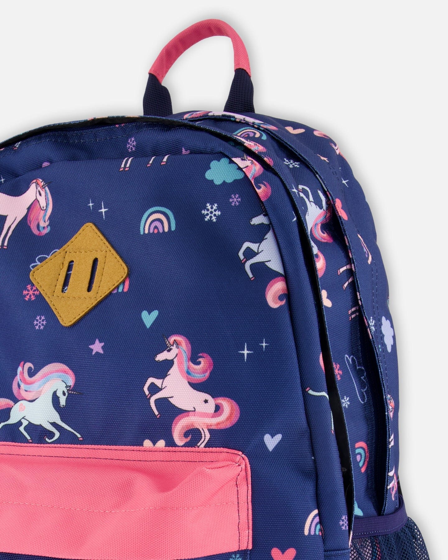 Kids Backpack Navy Unicorn Print - Deux par Deux