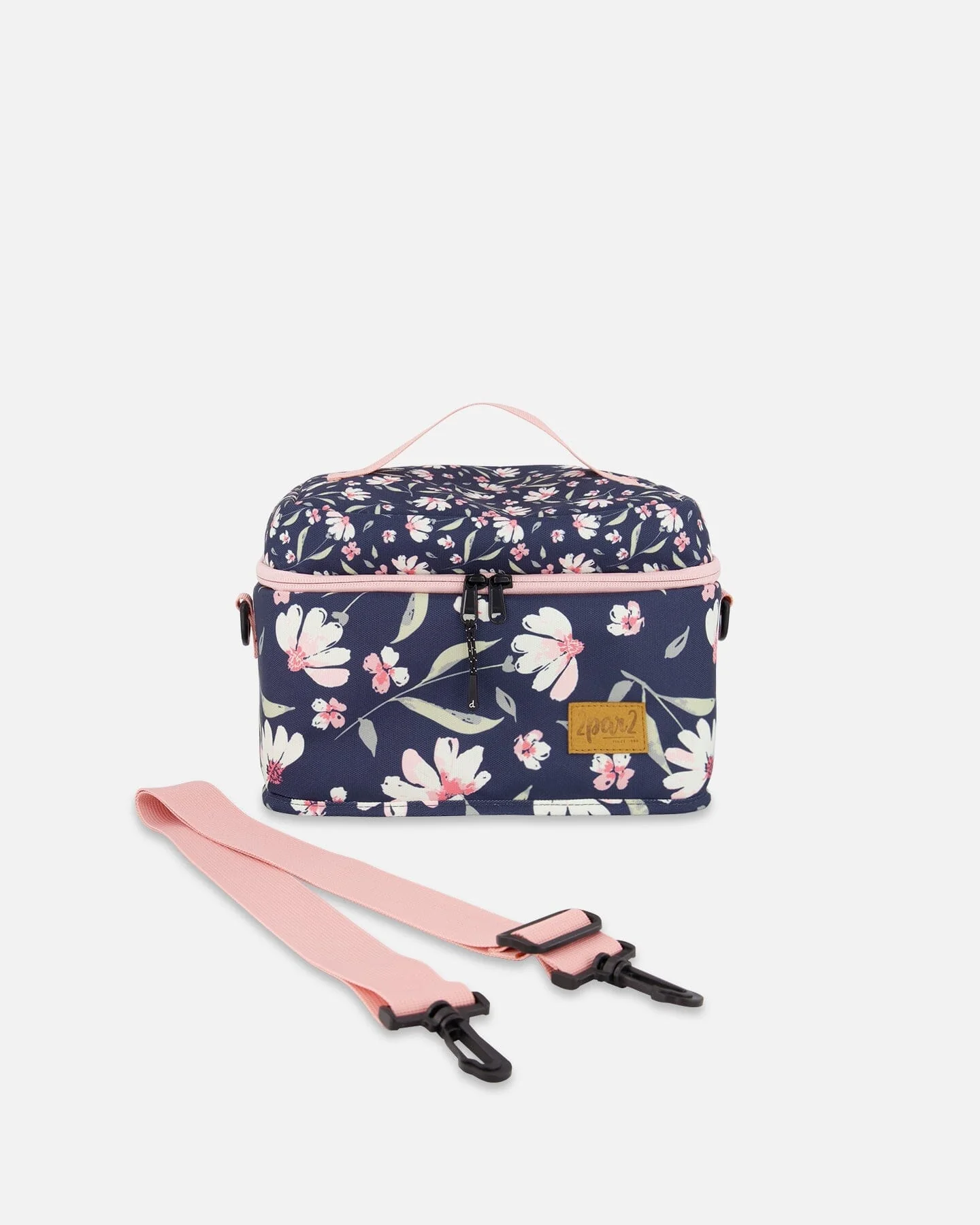 Lunch Box Navy Flower Print - Deux par Deux