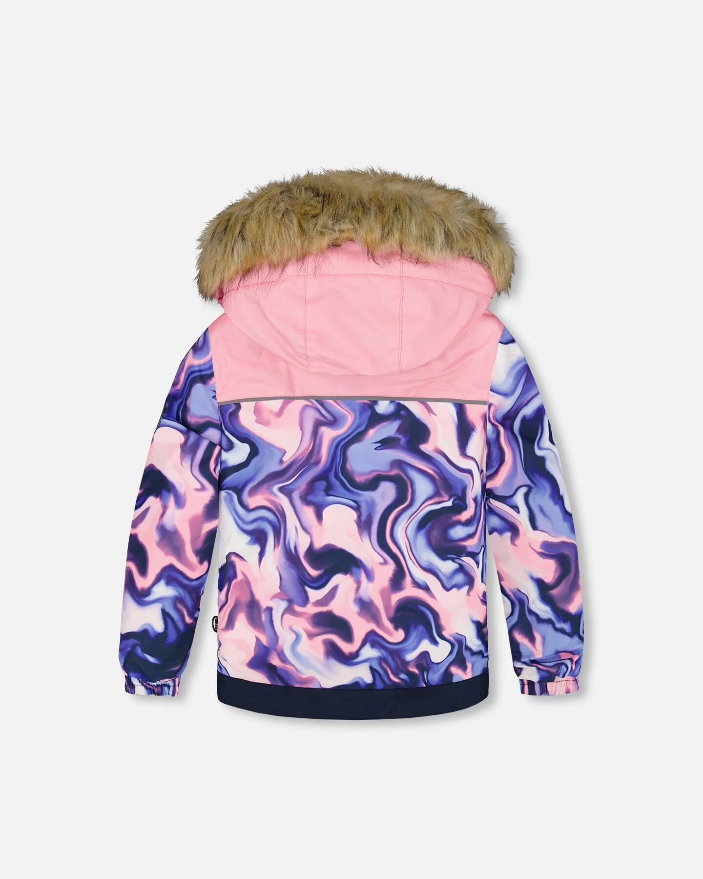 Two-Piece Discover Snowsuit With Printed Jacket Navy Blue - Deux par Deux