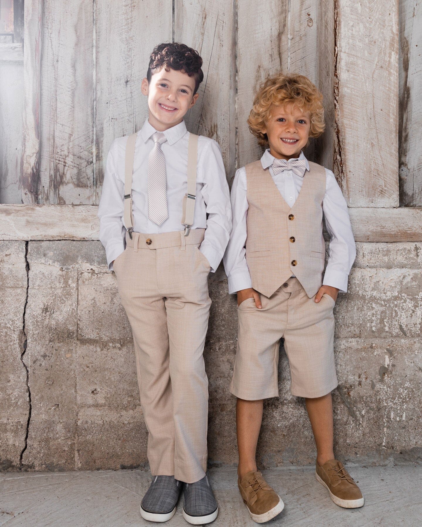 Slant Pocket Pants Light Taupe - Deux par Deux