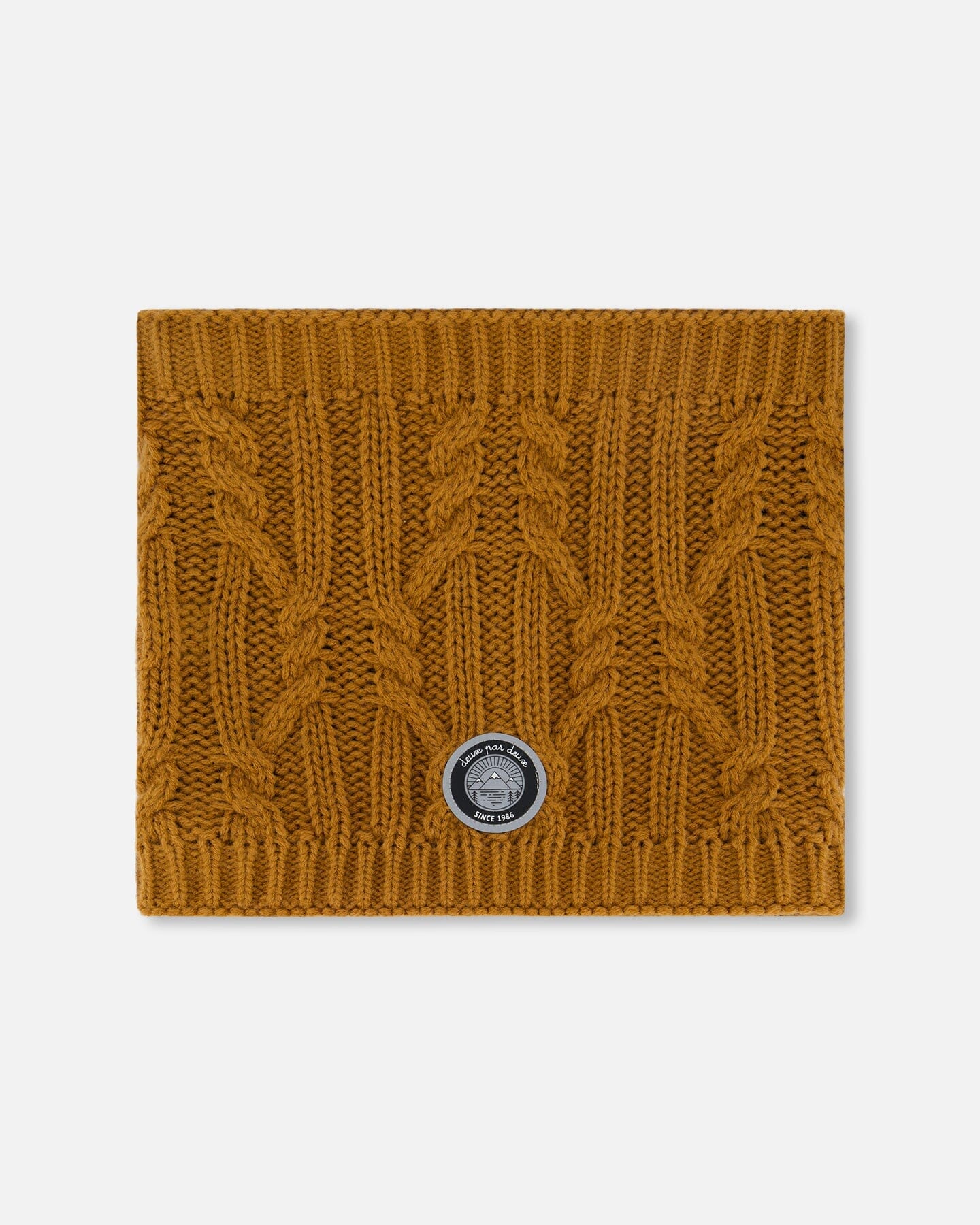 Lined Winter Neckwarmer Brown Sugar - Deux par Deux