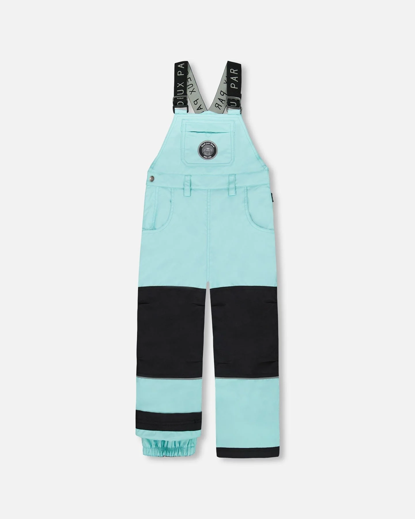 Solid Play Overall Snow Bib Turquoise Blue - Deux par Deux