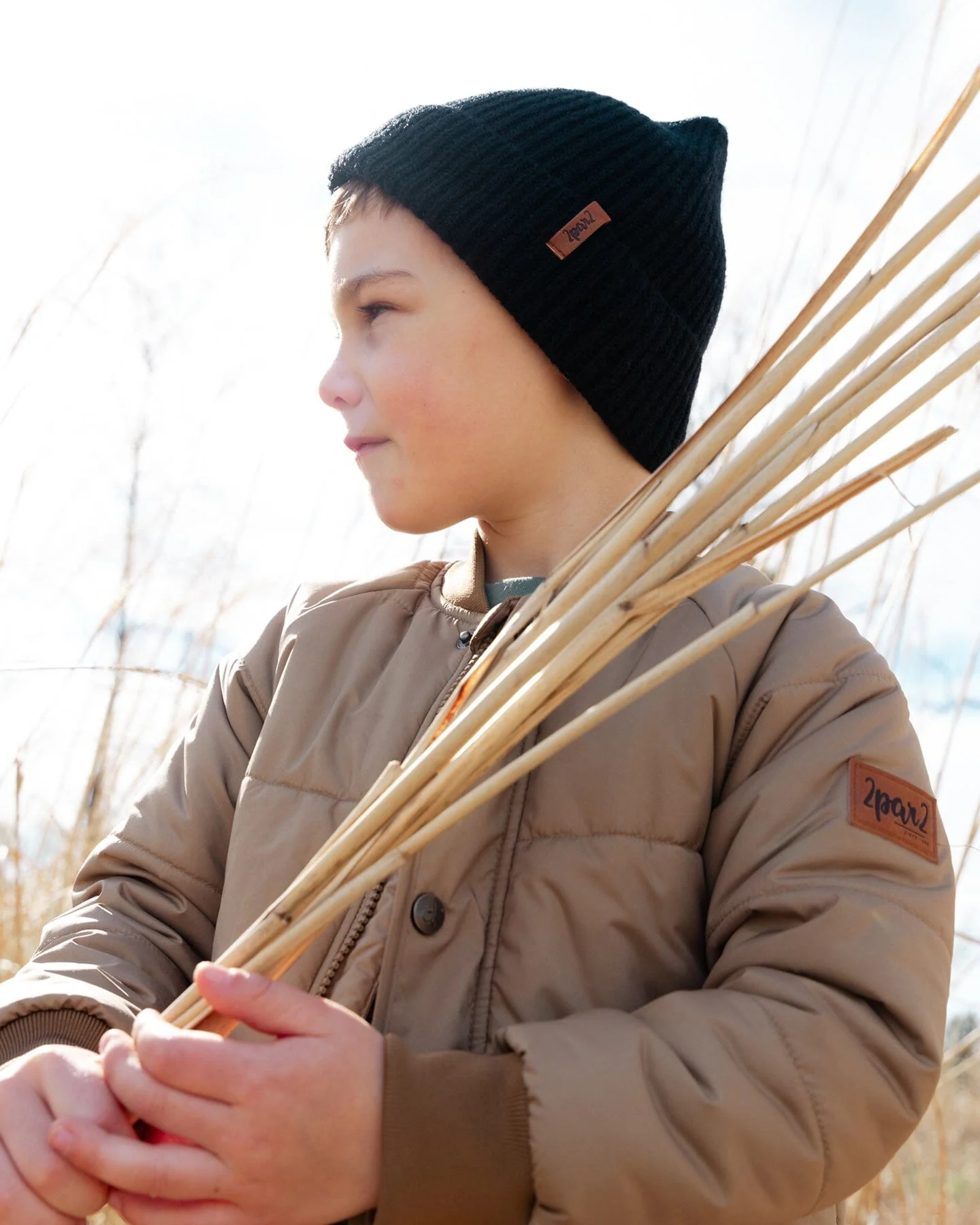 Mid-Season Knit Hat Black - Deux par Deux