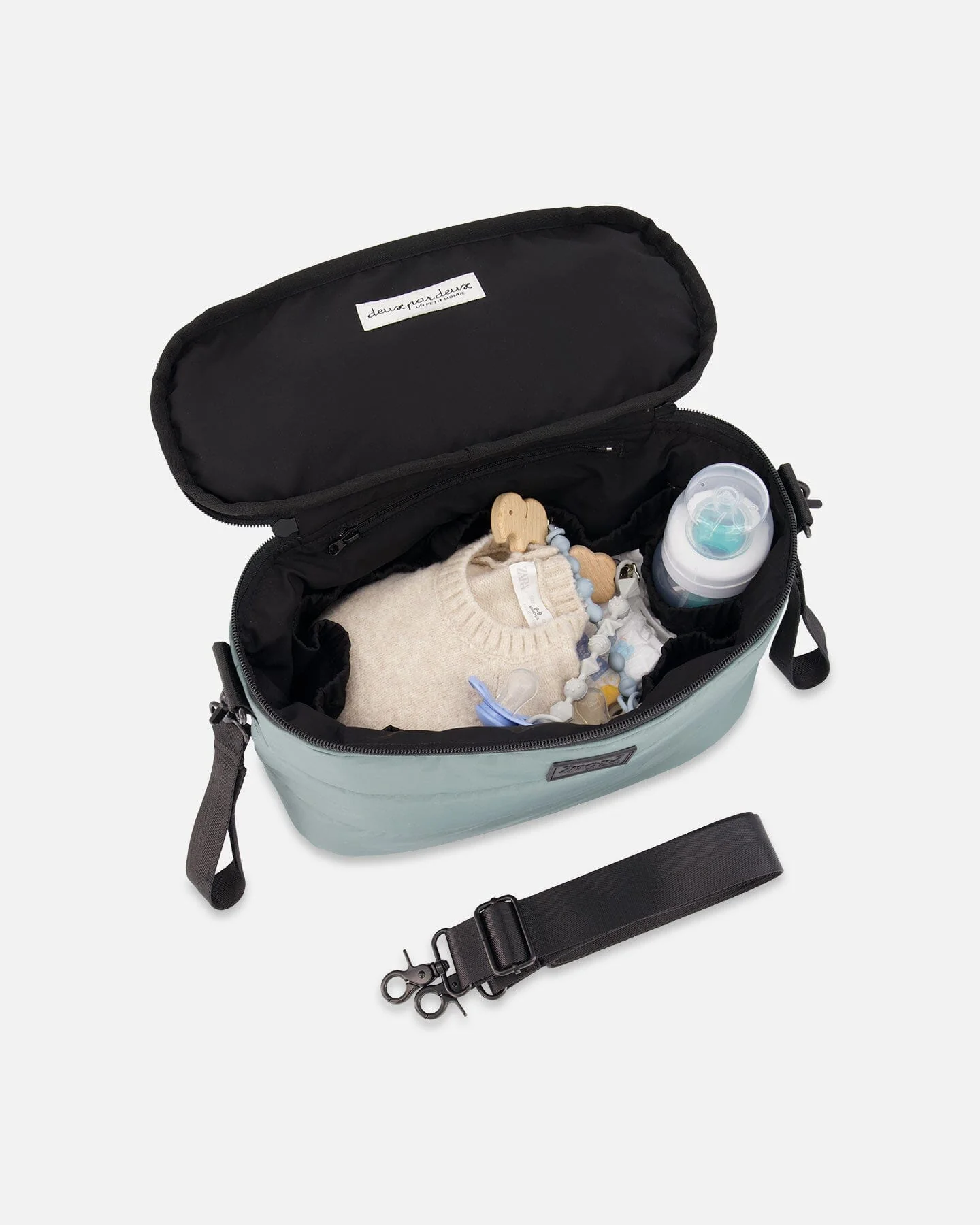 Mini Diaper Bag Sage Green - Deux par Deux