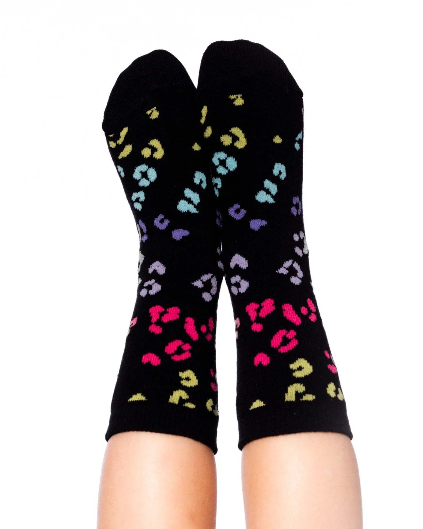 3-Pack Knit Socks Black And Multicolor - Deux par Deux