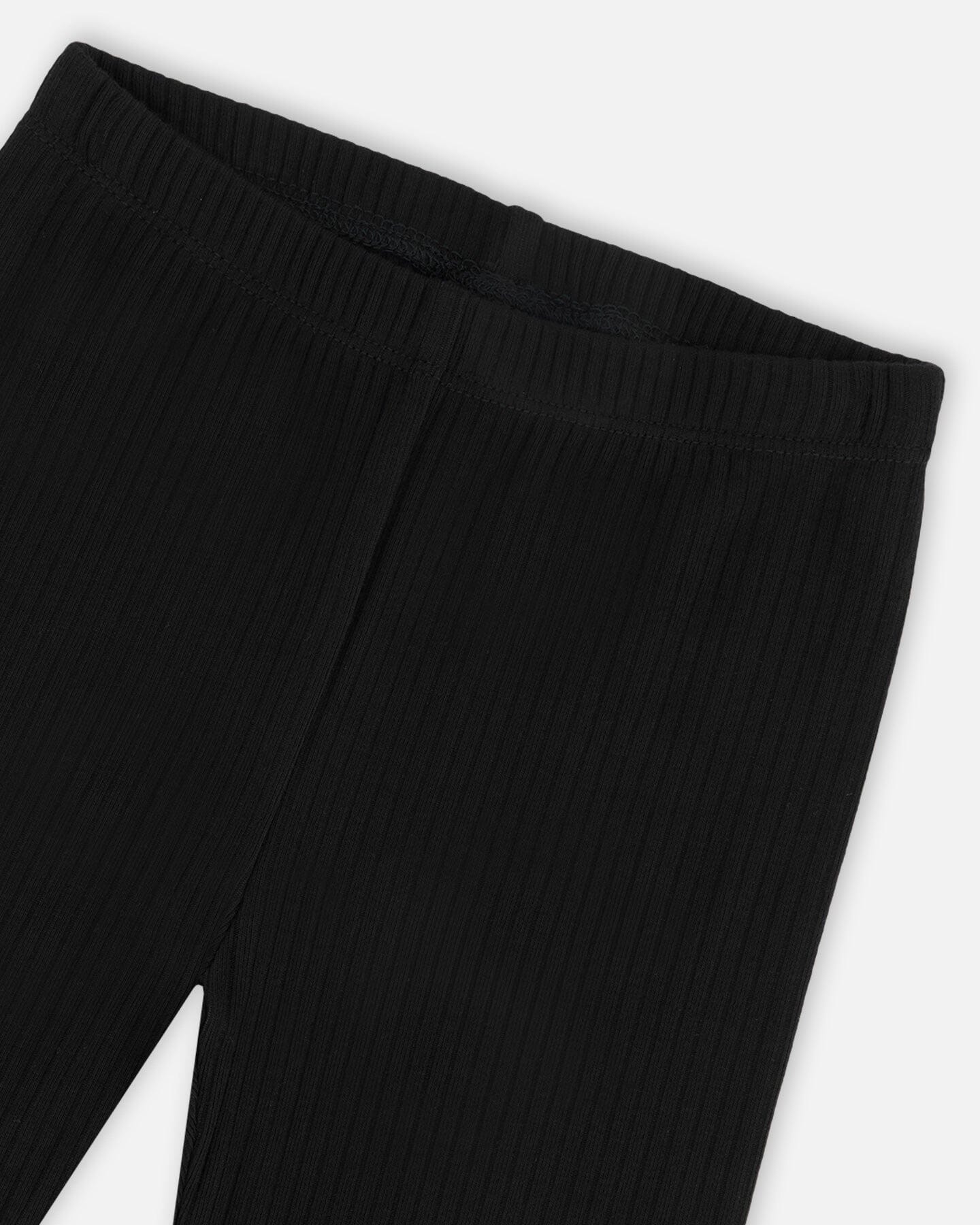 Ribbed Leggings Black - Deux par Deux