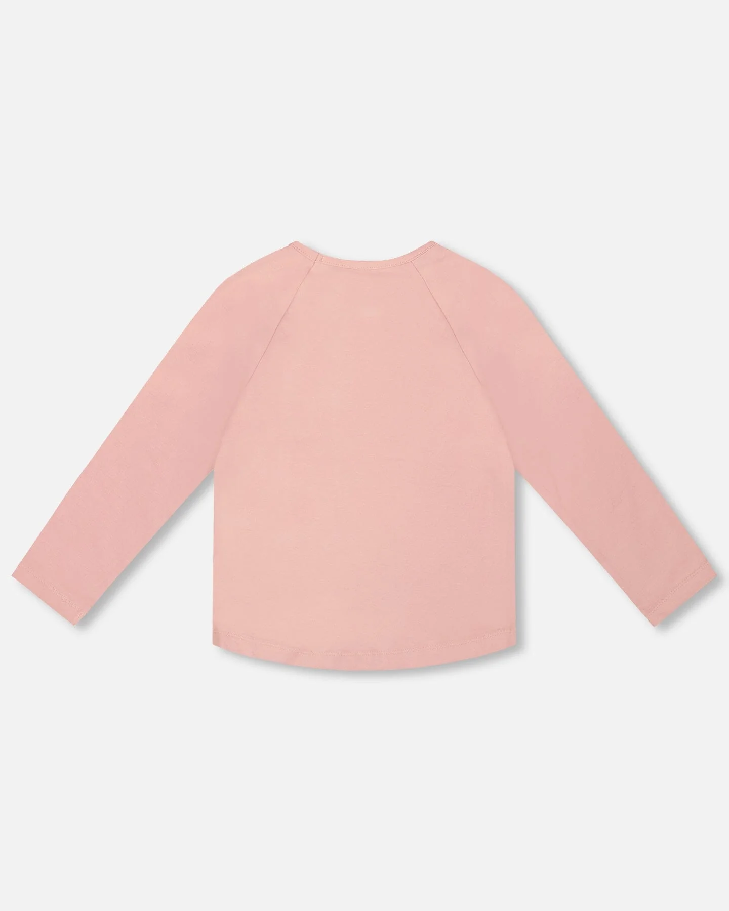 Organic Cotton T-Shirt Dusty Pink With Llama - Deux par Deux