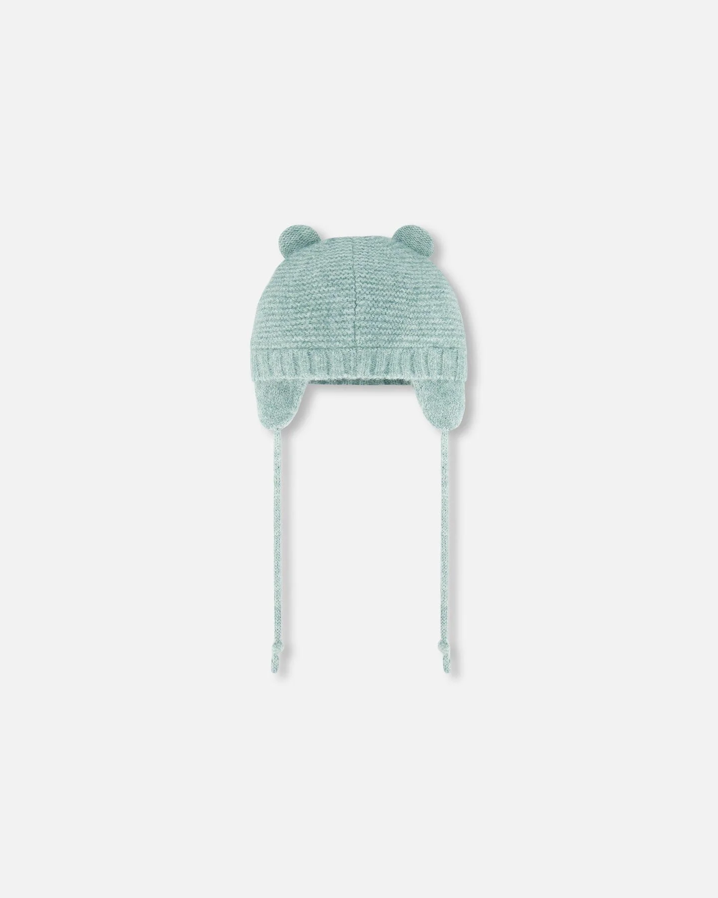 Knit Hat With Ears Green - Deux par Deux