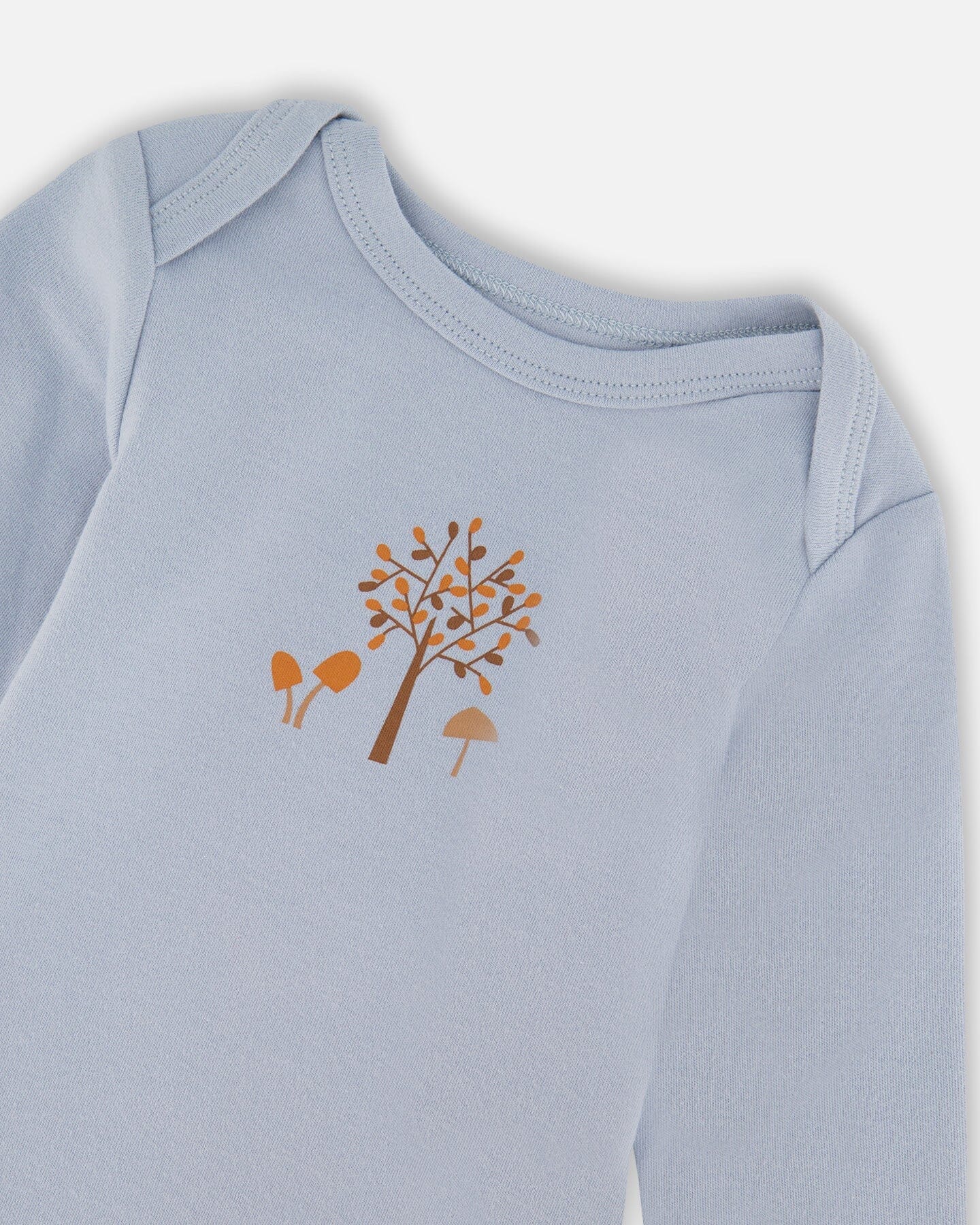 Organic Cotton Onesie Light Blue - Deux par Deux