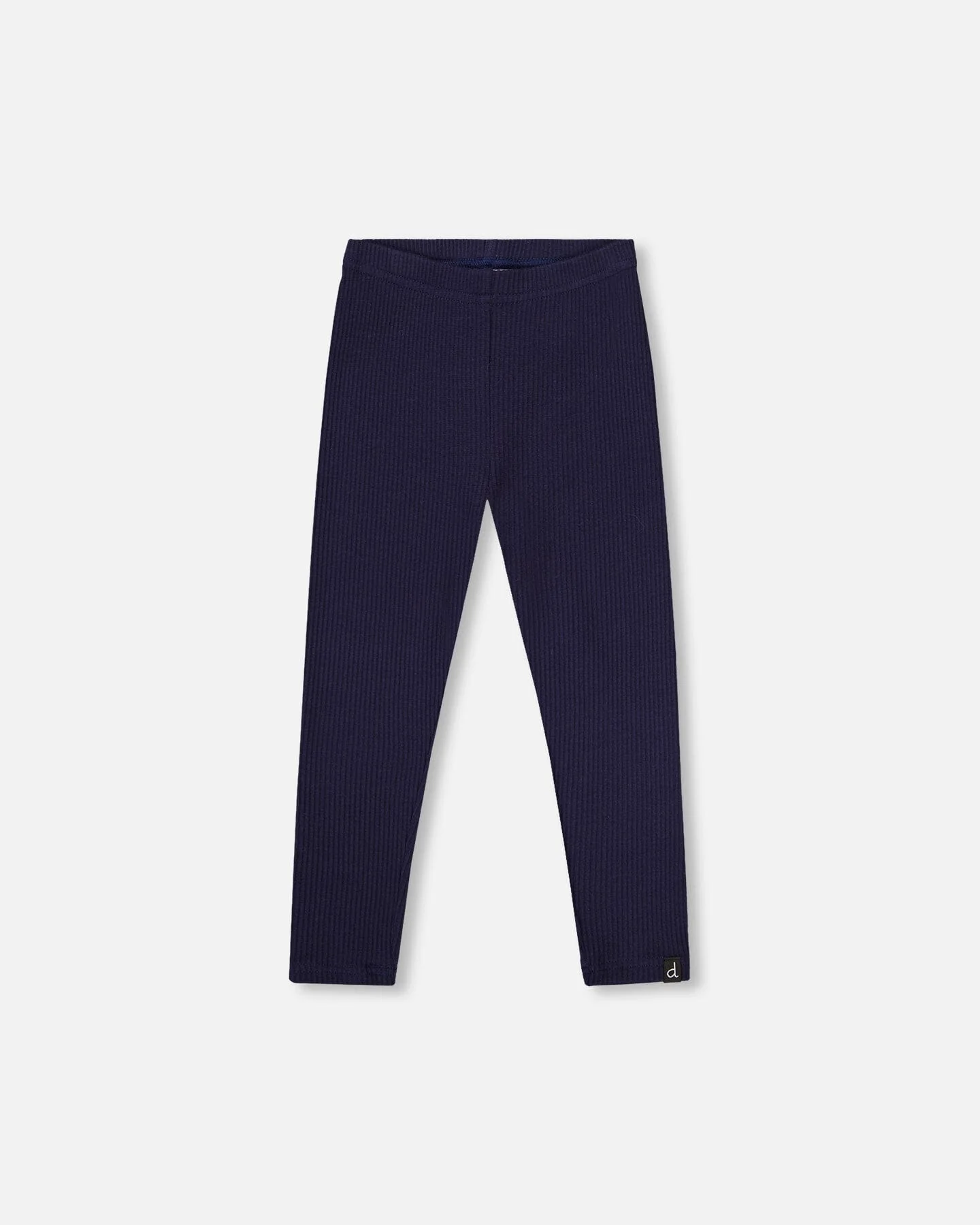 Ribbed Leggings Navy Blue - Deux par Deux