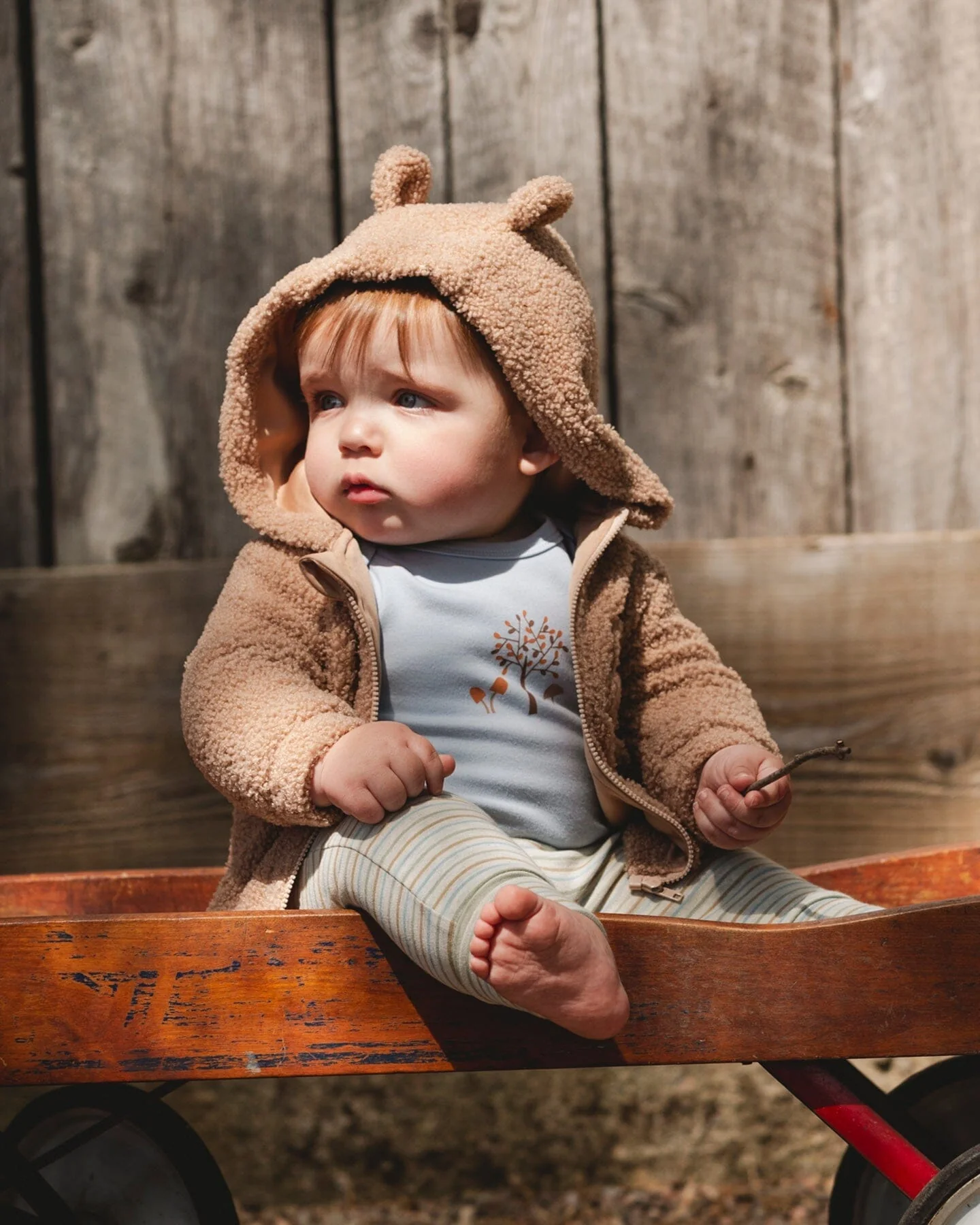 Organic Cotton Onesie Light Blue - Deux par Deux