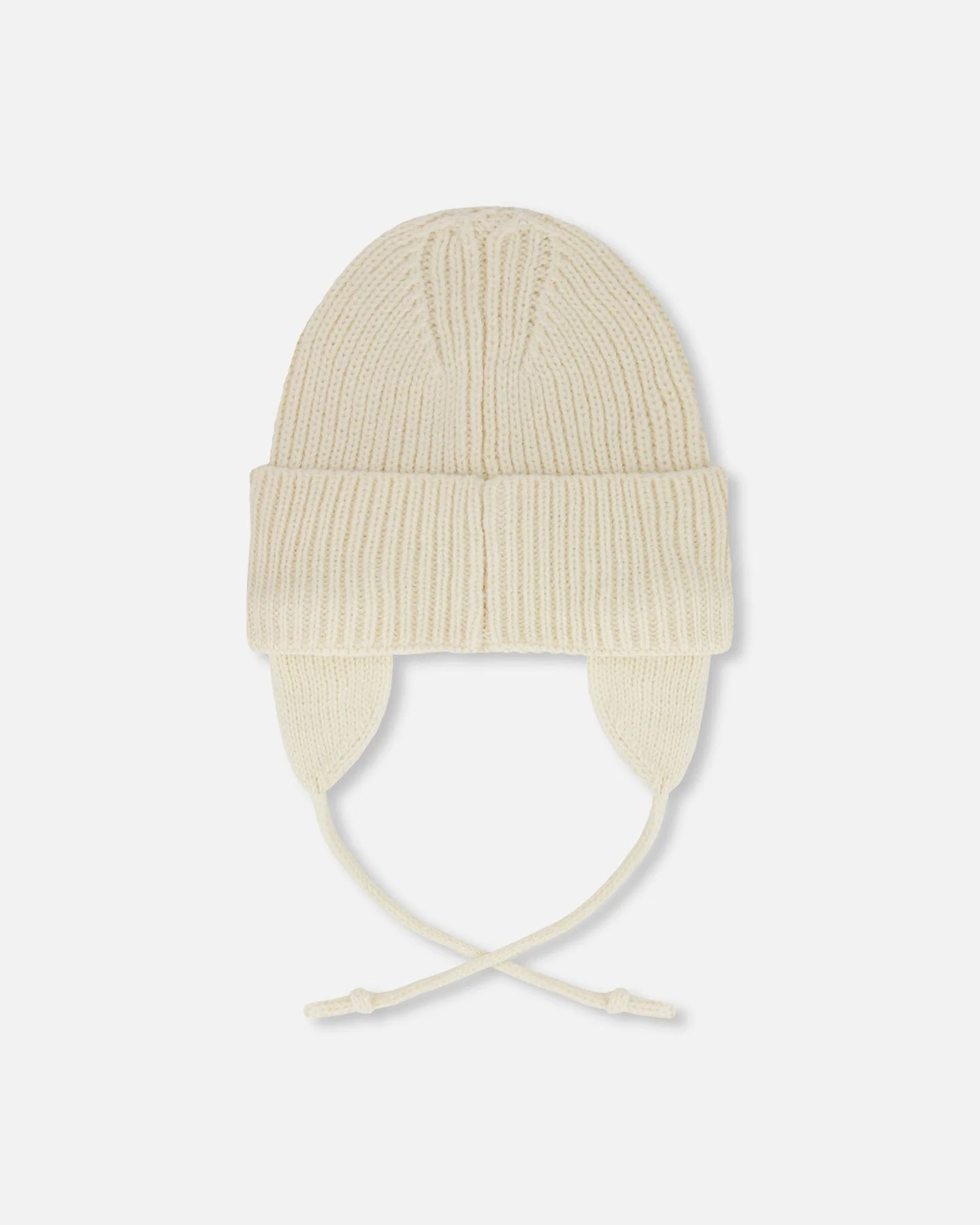 Baby Mid-Season Knit Hat Light Beige - Deux par Deux