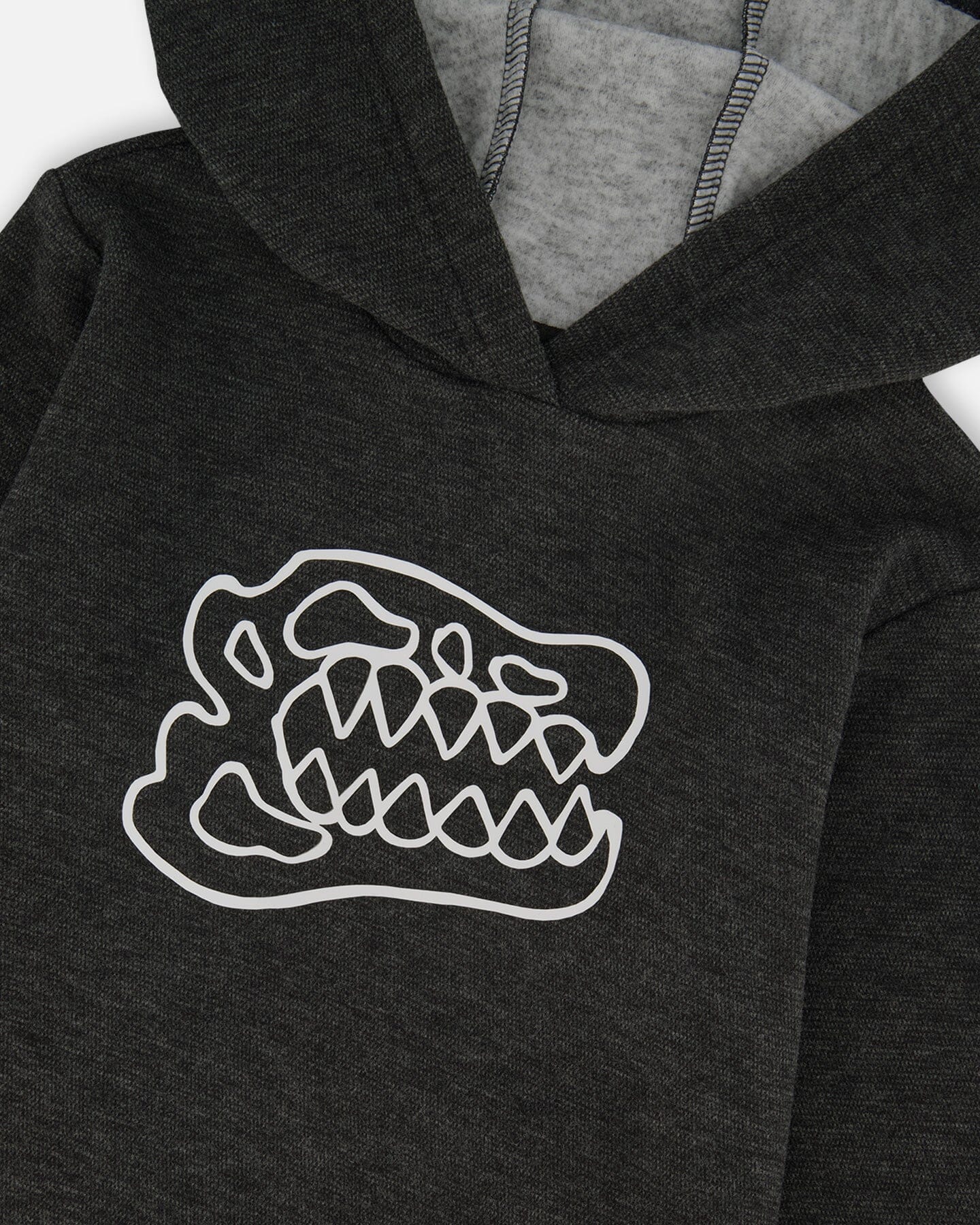 Long Sleeve Super Soft Brushed Jersey Hooded Tee Black - Deux par Deux